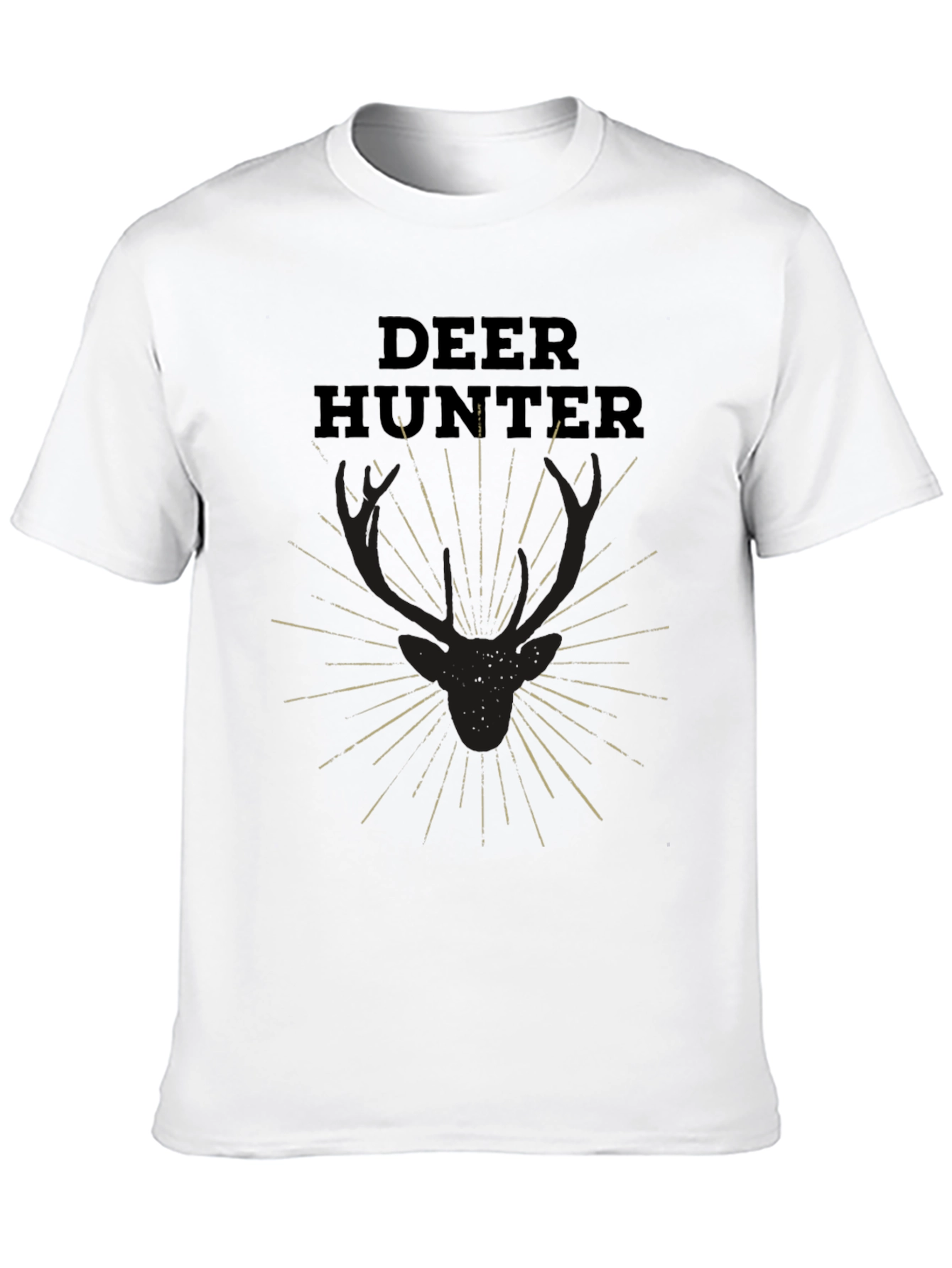 Deer Hunter Graphic Tee - Black Short Sleeve