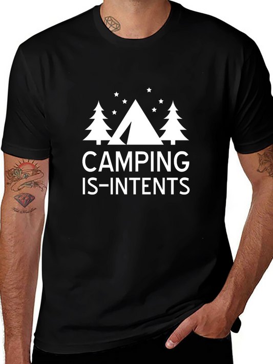 Camping Is-Intents Graphic T-Shirt