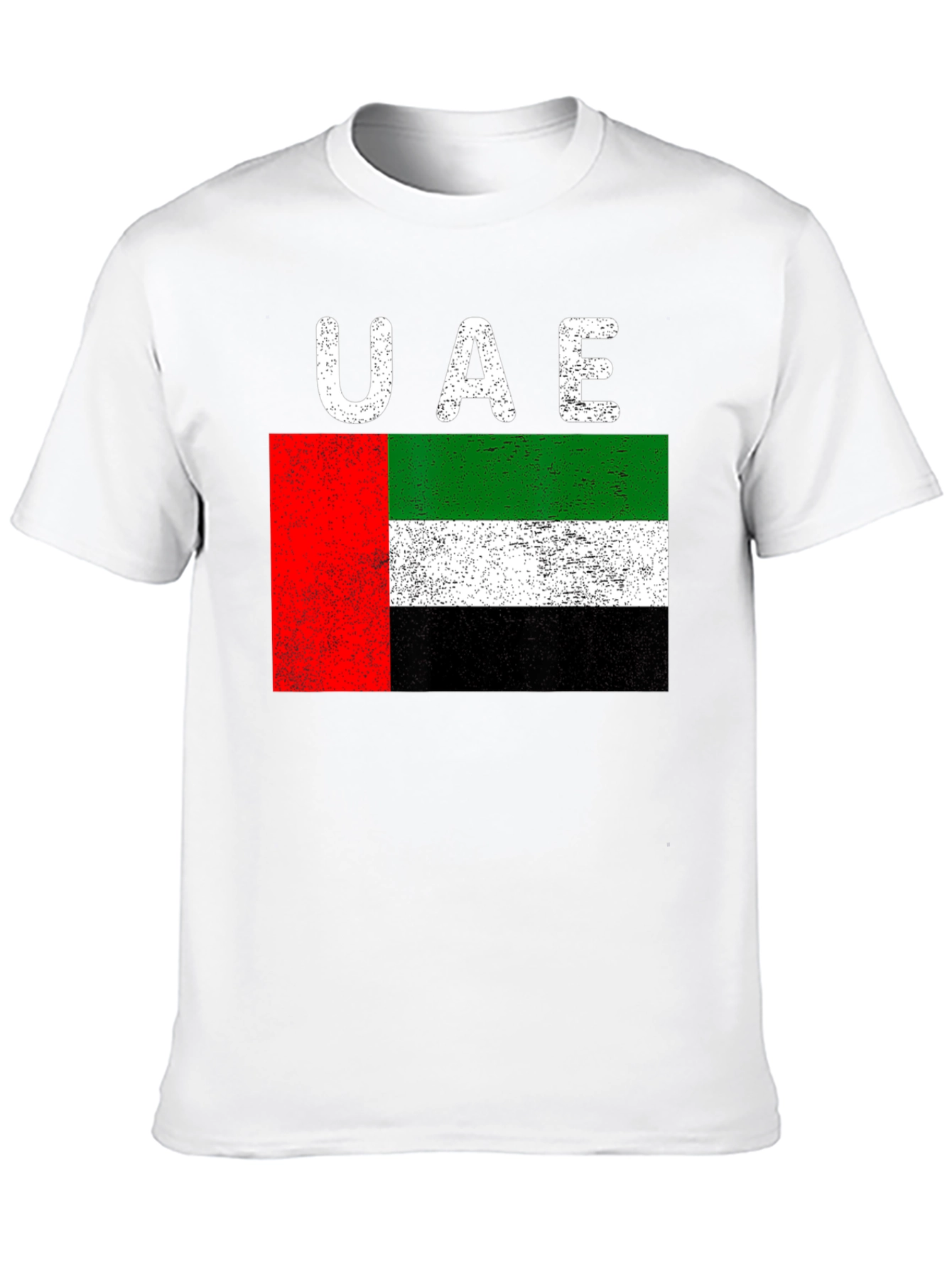 UAE Flag Distressed Graphic T-Shirt