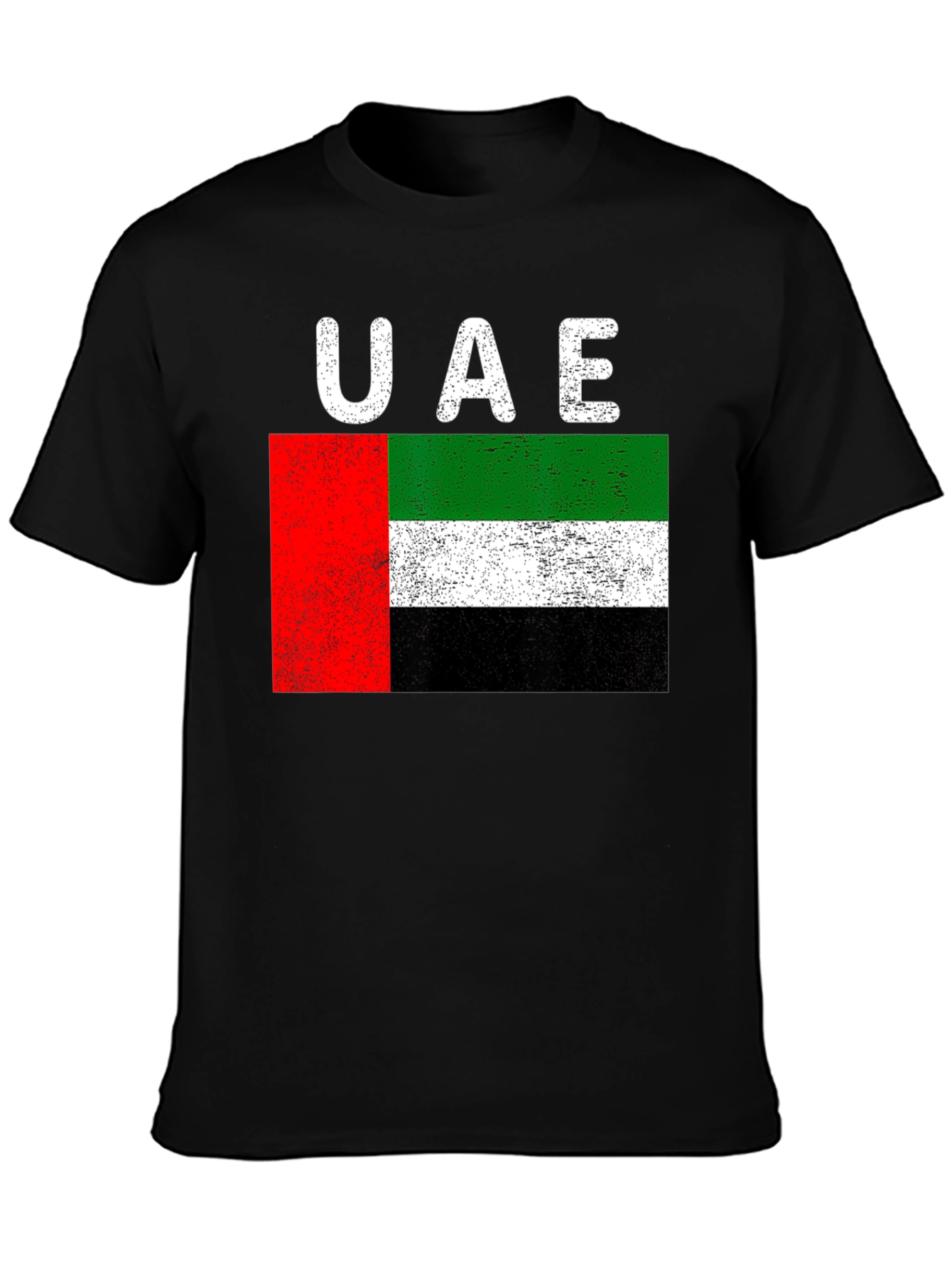 UAE Flag Distressed Graphic T-Shirt