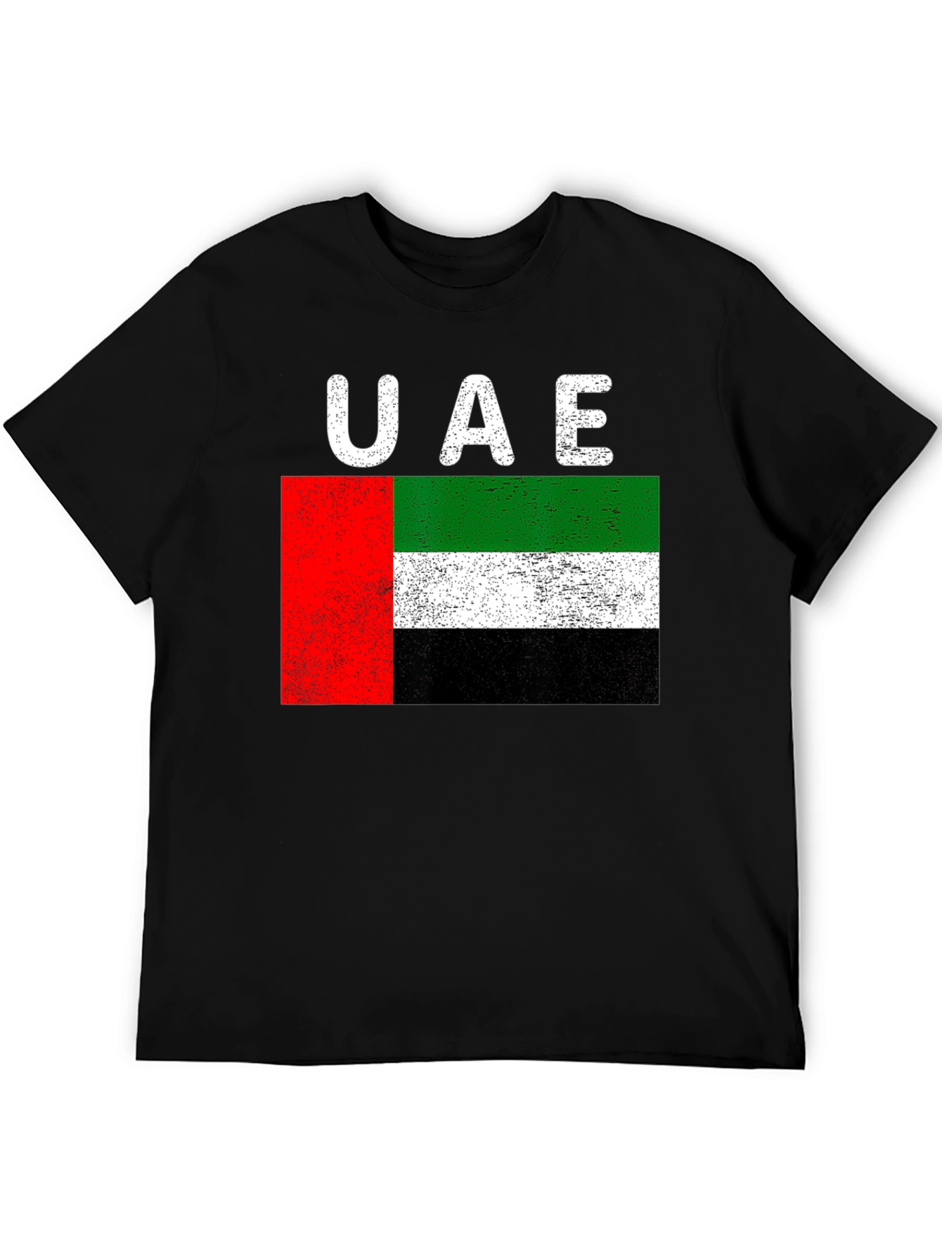 UAE Flag Distressed Graphic T-Shirt