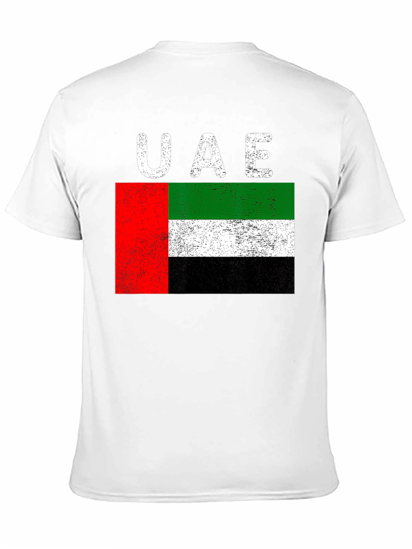 UAE Flag Distressed Graphic T-Shirt