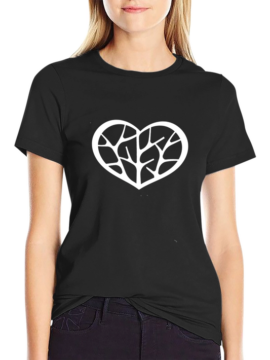 Heart Tree Graphic Tee - Trendy Casual Wear