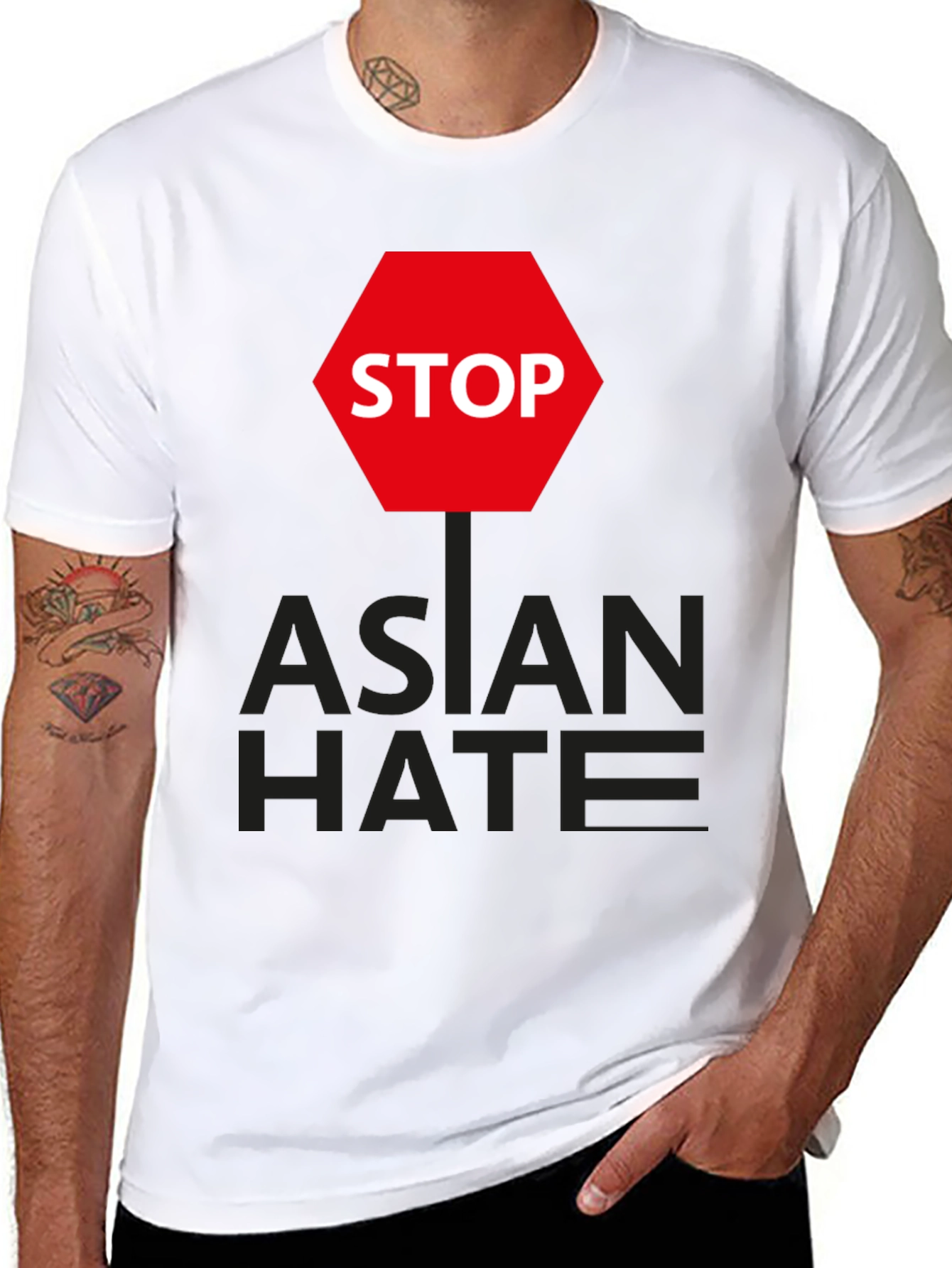 Stop Asian Hate Graphic T-Shirt