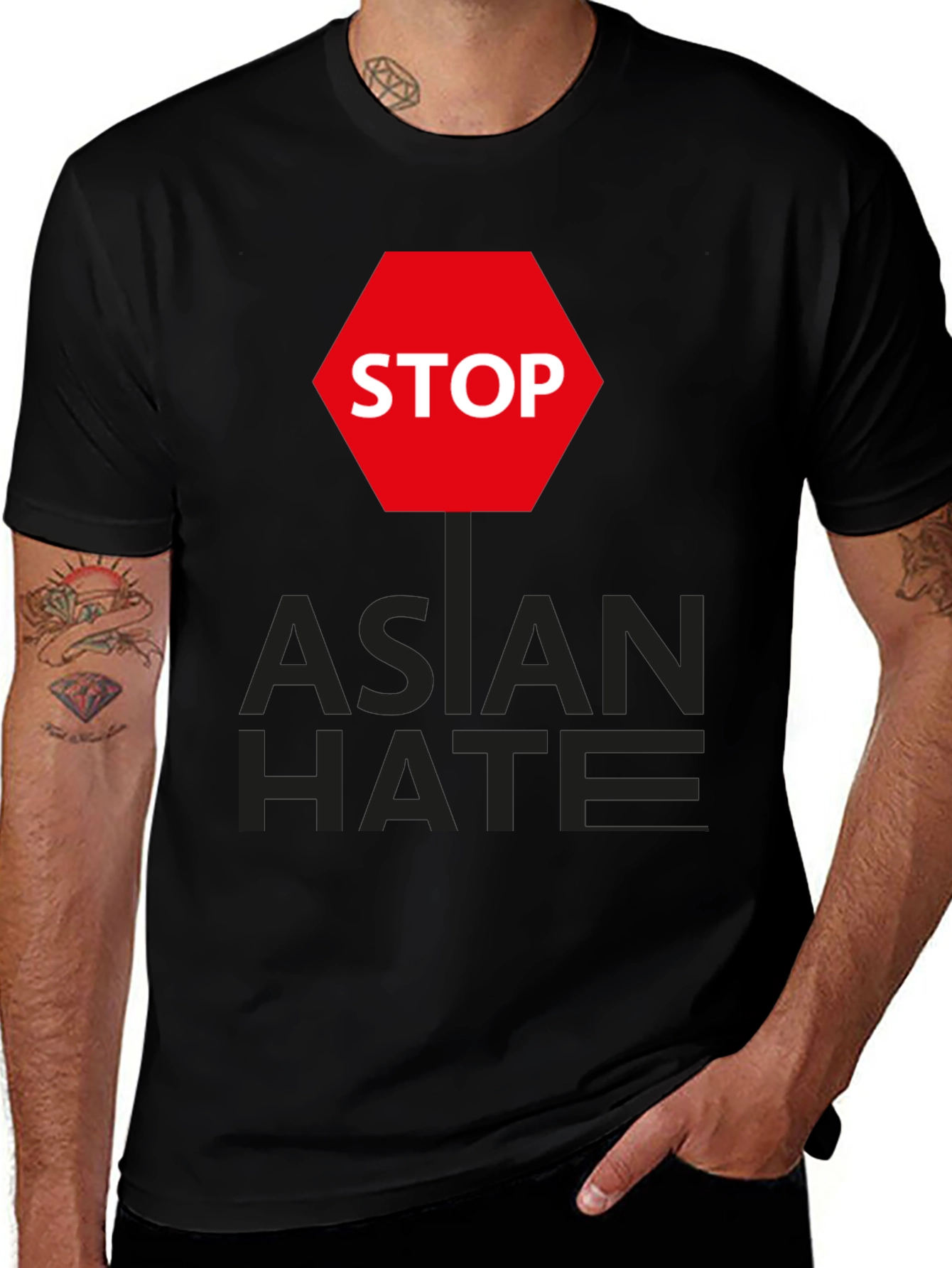 Stop Asian Hate Graphic T-Shirt