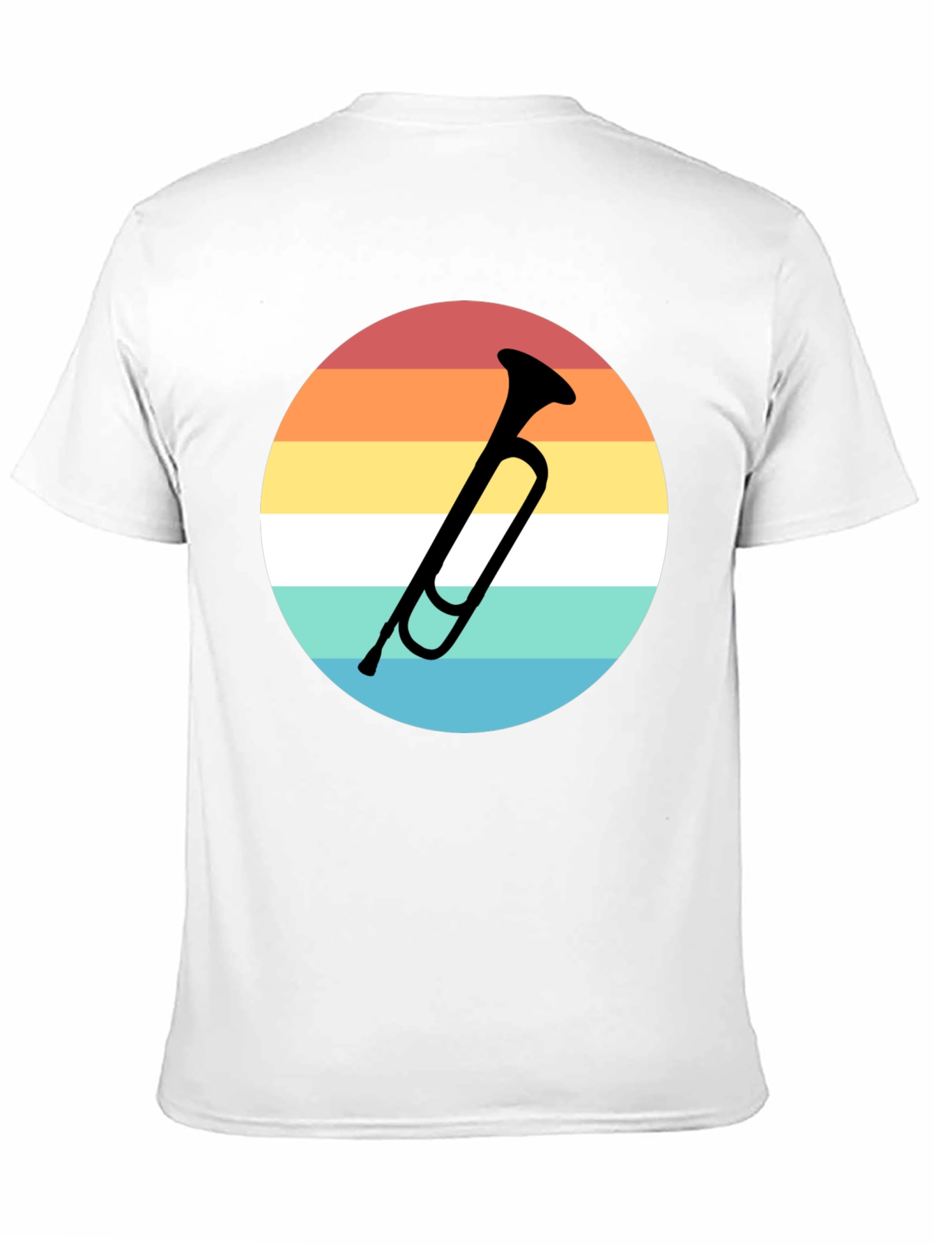 Retro Trumpet Graphic Tee - Musician Style Shirt