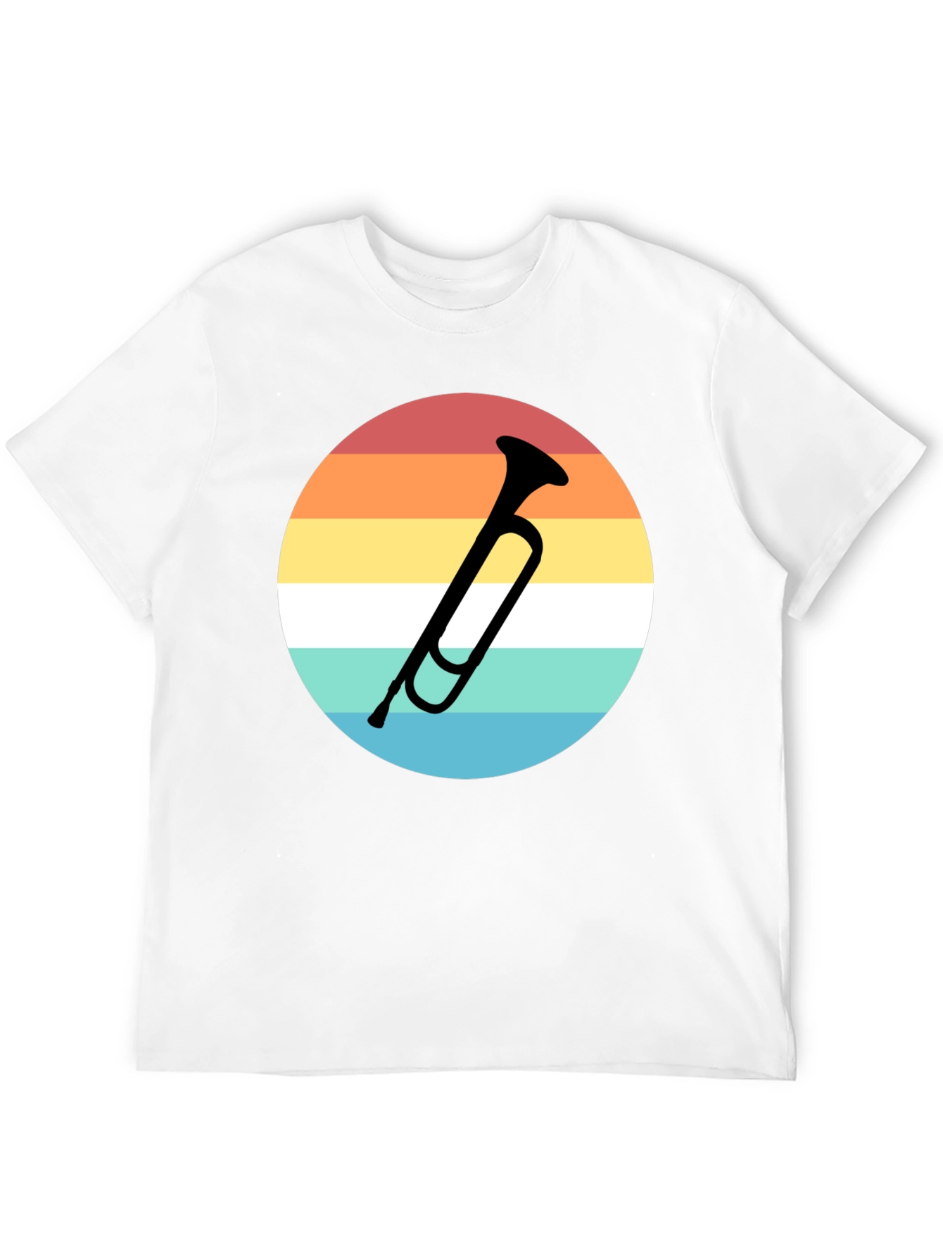 Retro Trumpet Graphic Tee - Musician Style Shirt