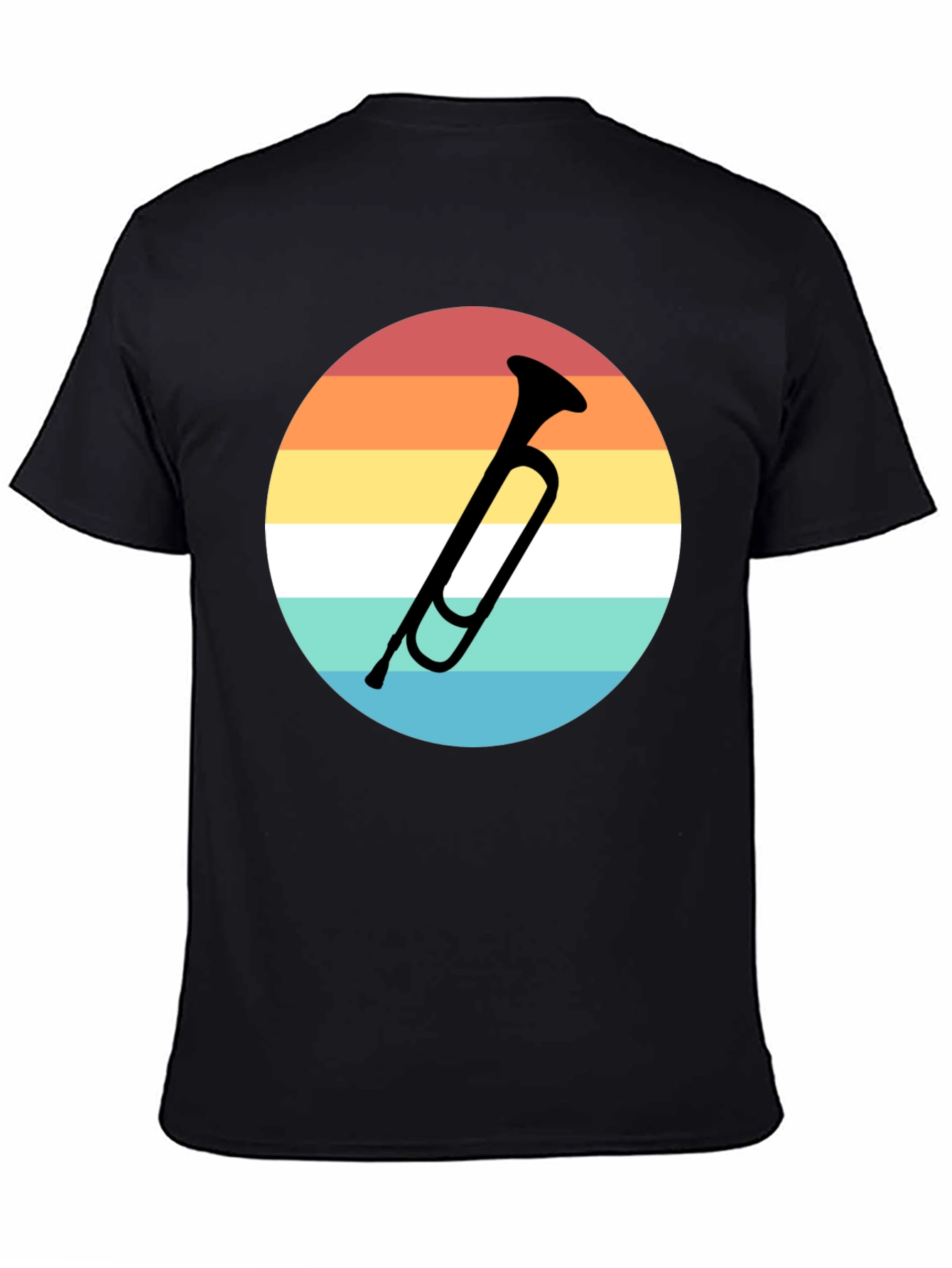 Retro Trumpet Graphic Tee - Musician Style Shirt