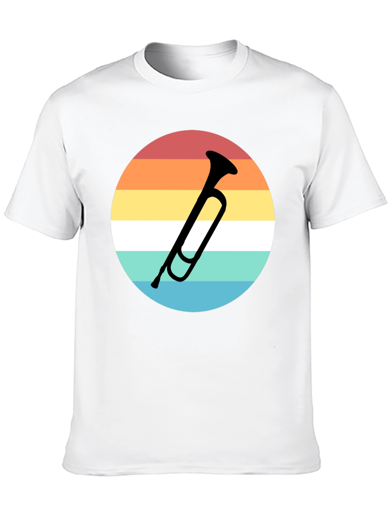 Retro Trumpet Graphic Tee - Musician Style Shirt