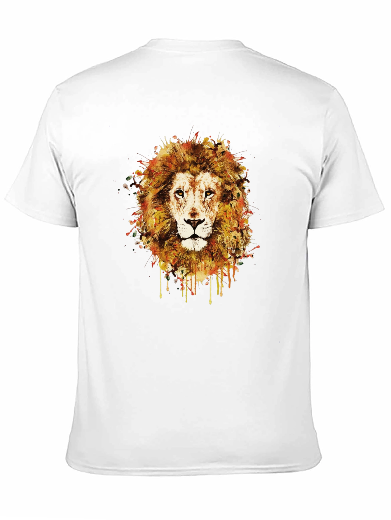 Lion Graphic Tee - Trendy Mens Black T-Shirt