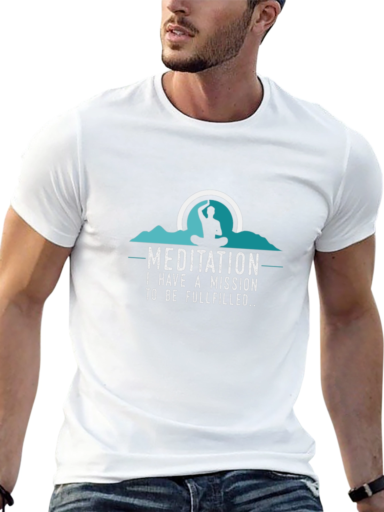 Meditation Mission Black T-Shirt