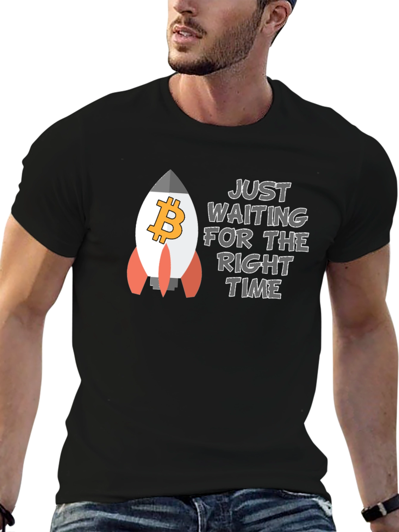 Bitcoin Rocket T-Shirt - Crypto HODL