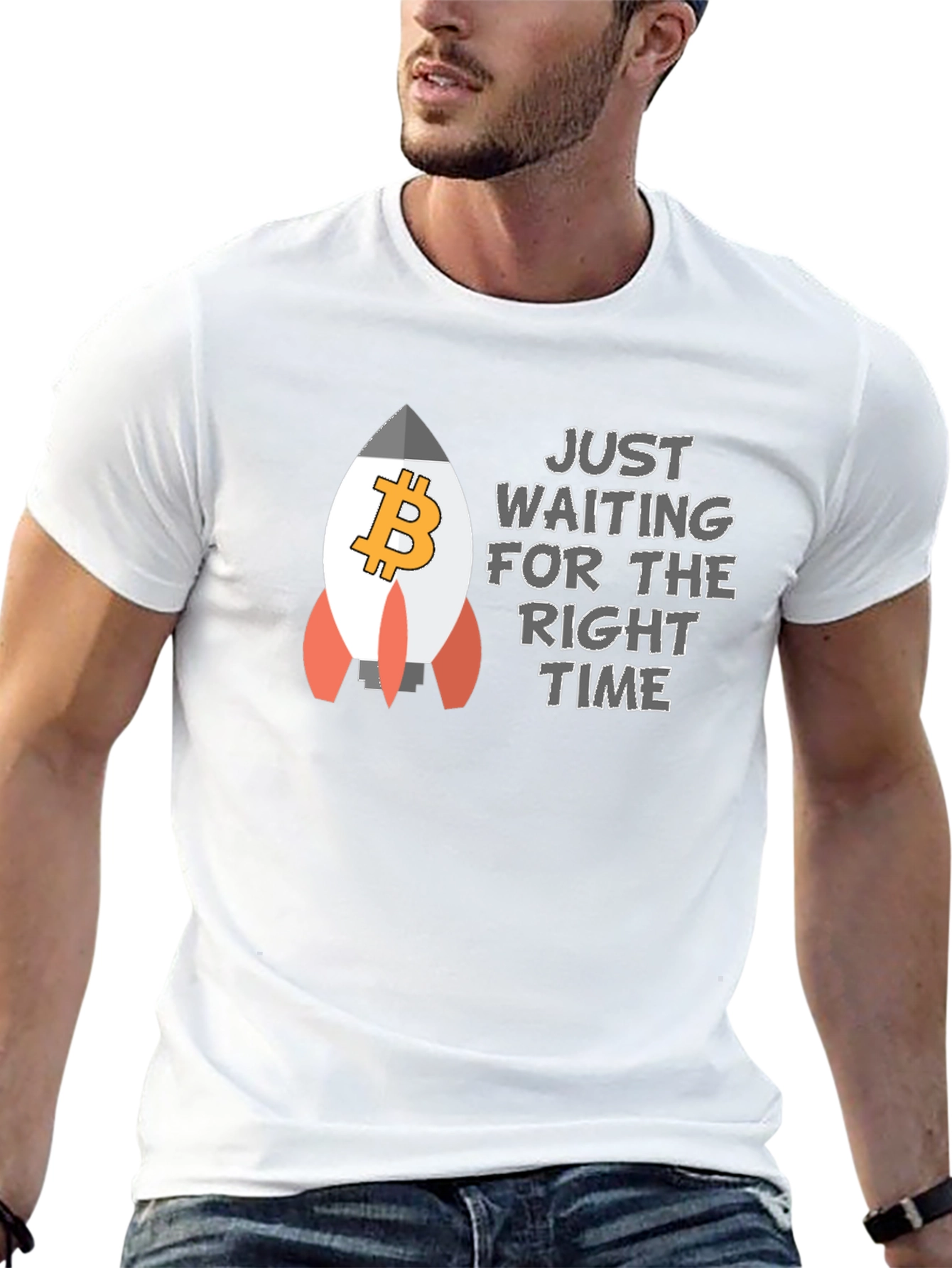 Bitcoin Rocket T-Shirt - Crypto HODL