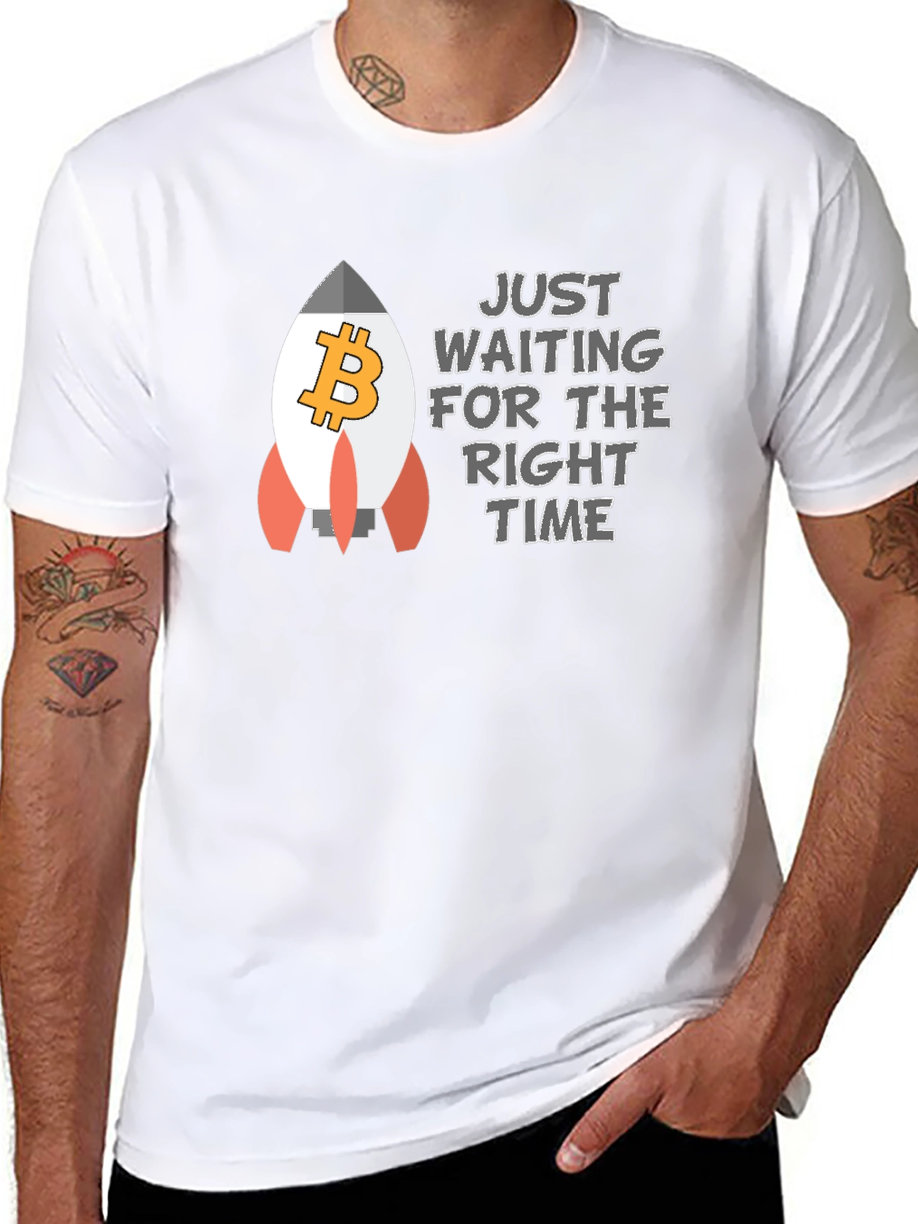 Bitcoin Rocket T-Shirt - Crypto HODL