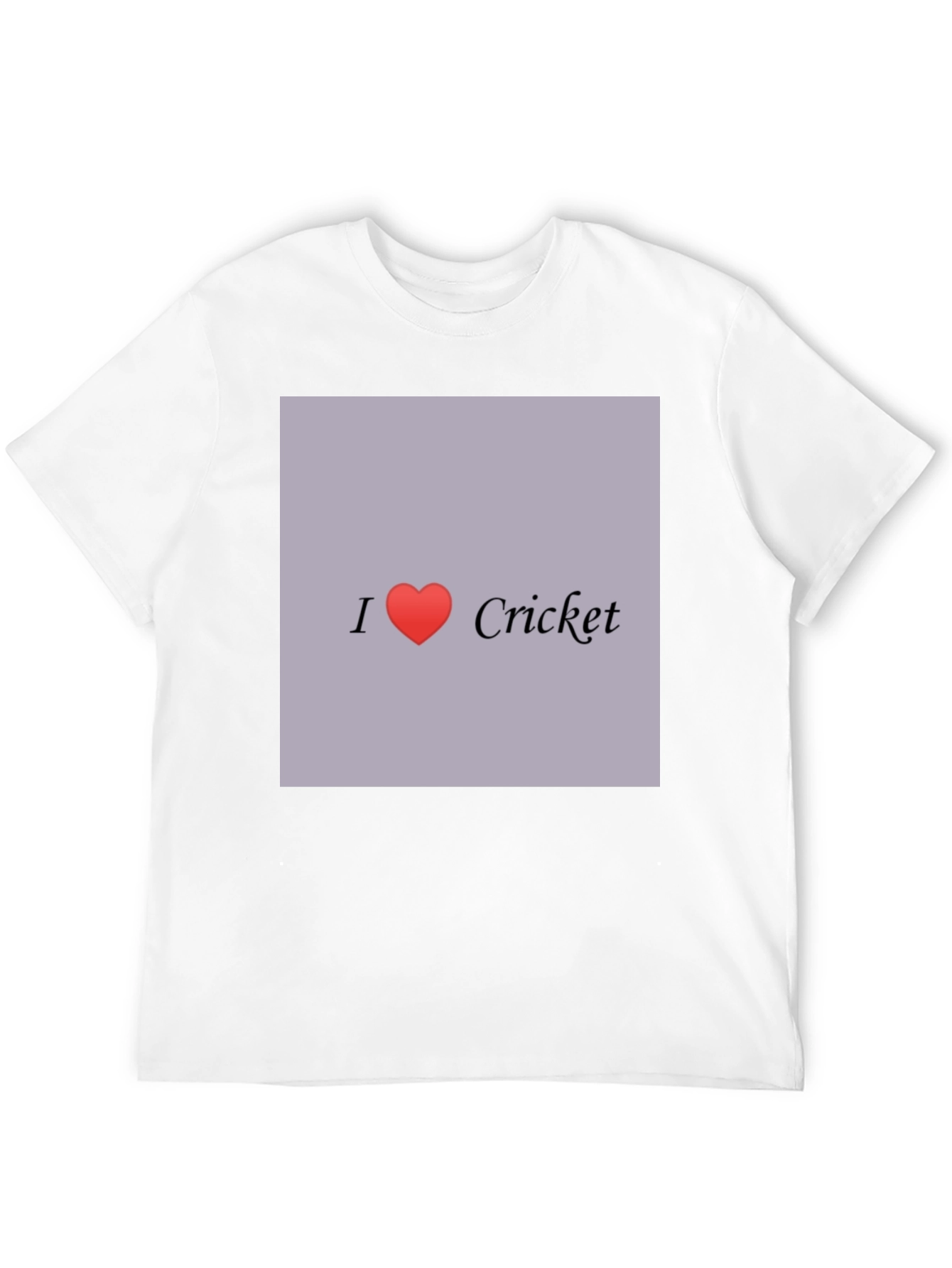 I Love Cricket Graphic Tee - Black