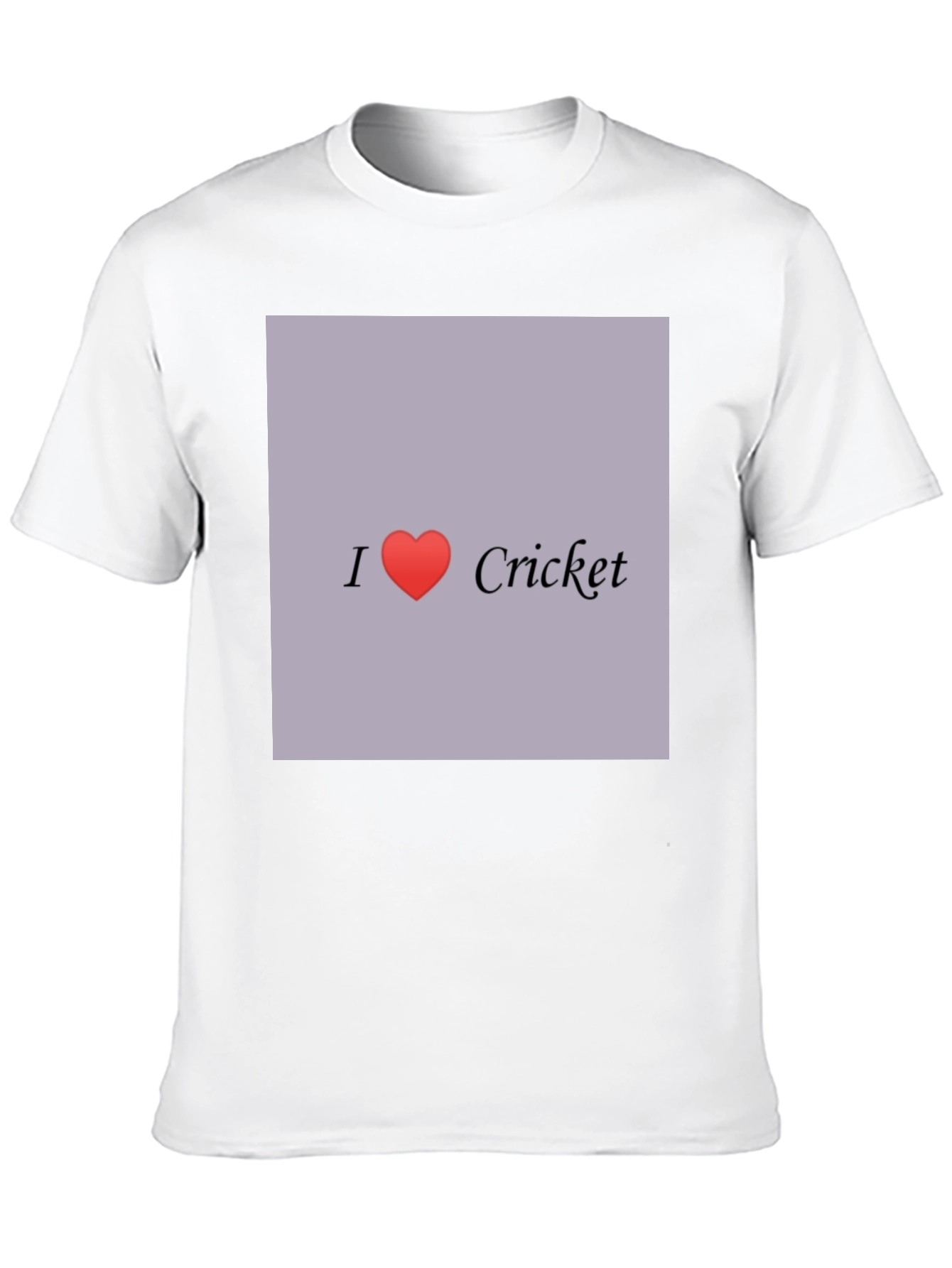I Love Cricket Graphic Tee - Black