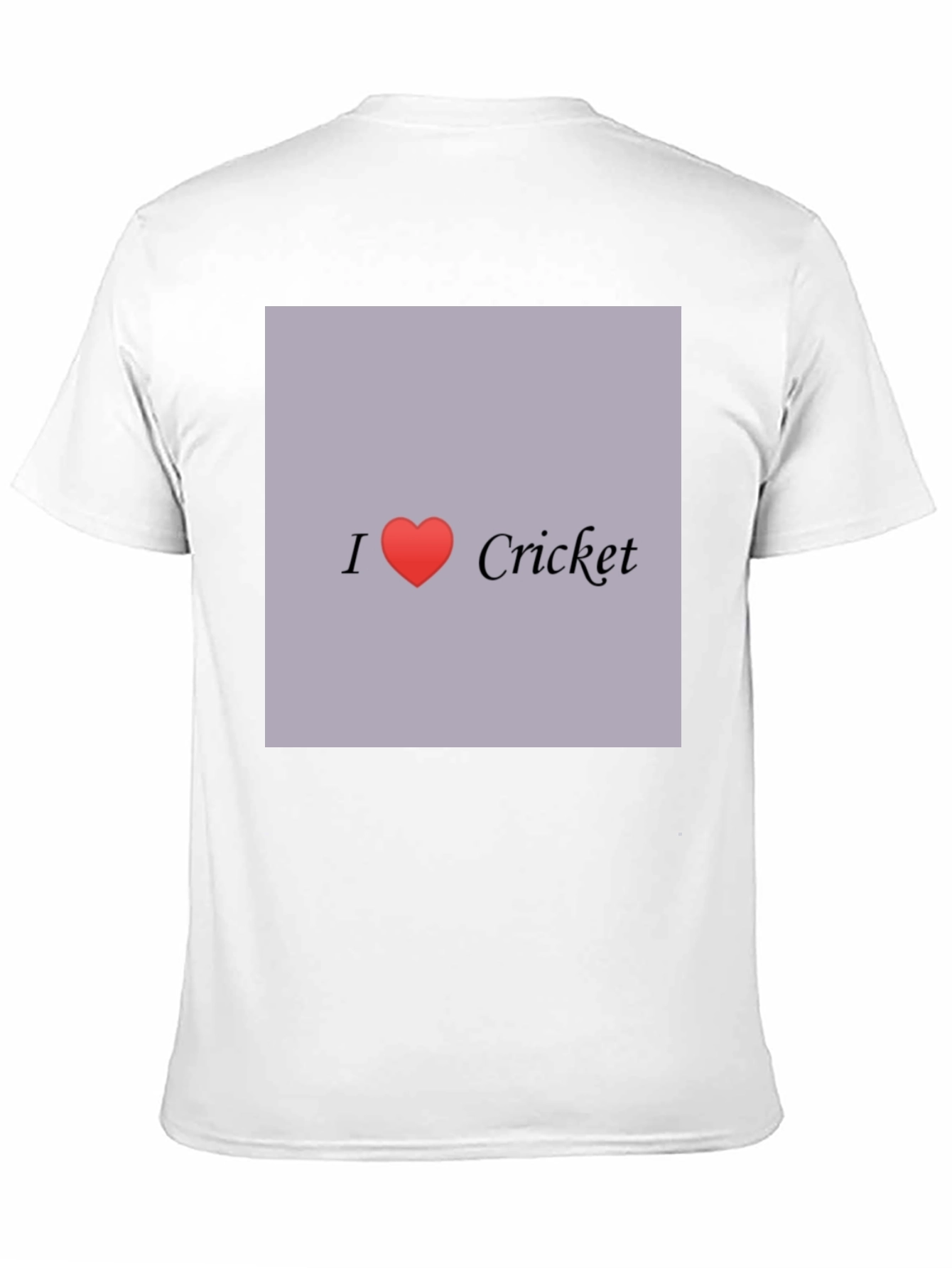 I Love Cricket Graphic Tee - Black