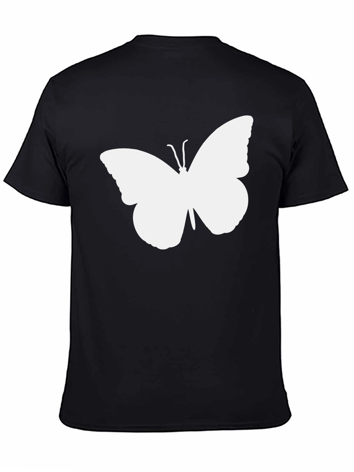 Butterfly Graphic Tee - Mens Black T-Shirt