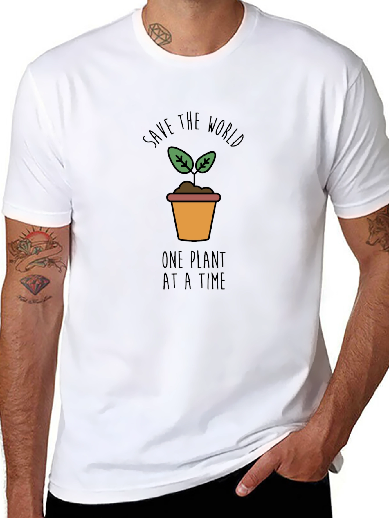Eco-Friendly Save the World Graphic Tee