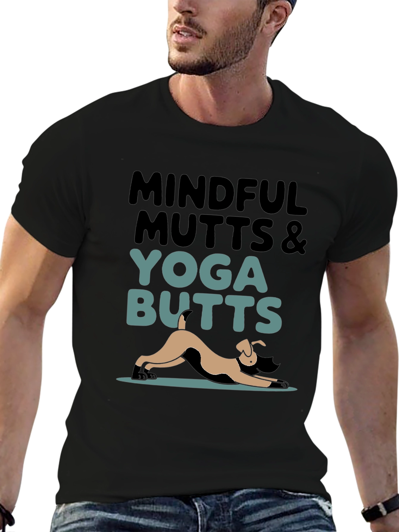 Mindful Mutts & Yoga Butts Graphic Tee