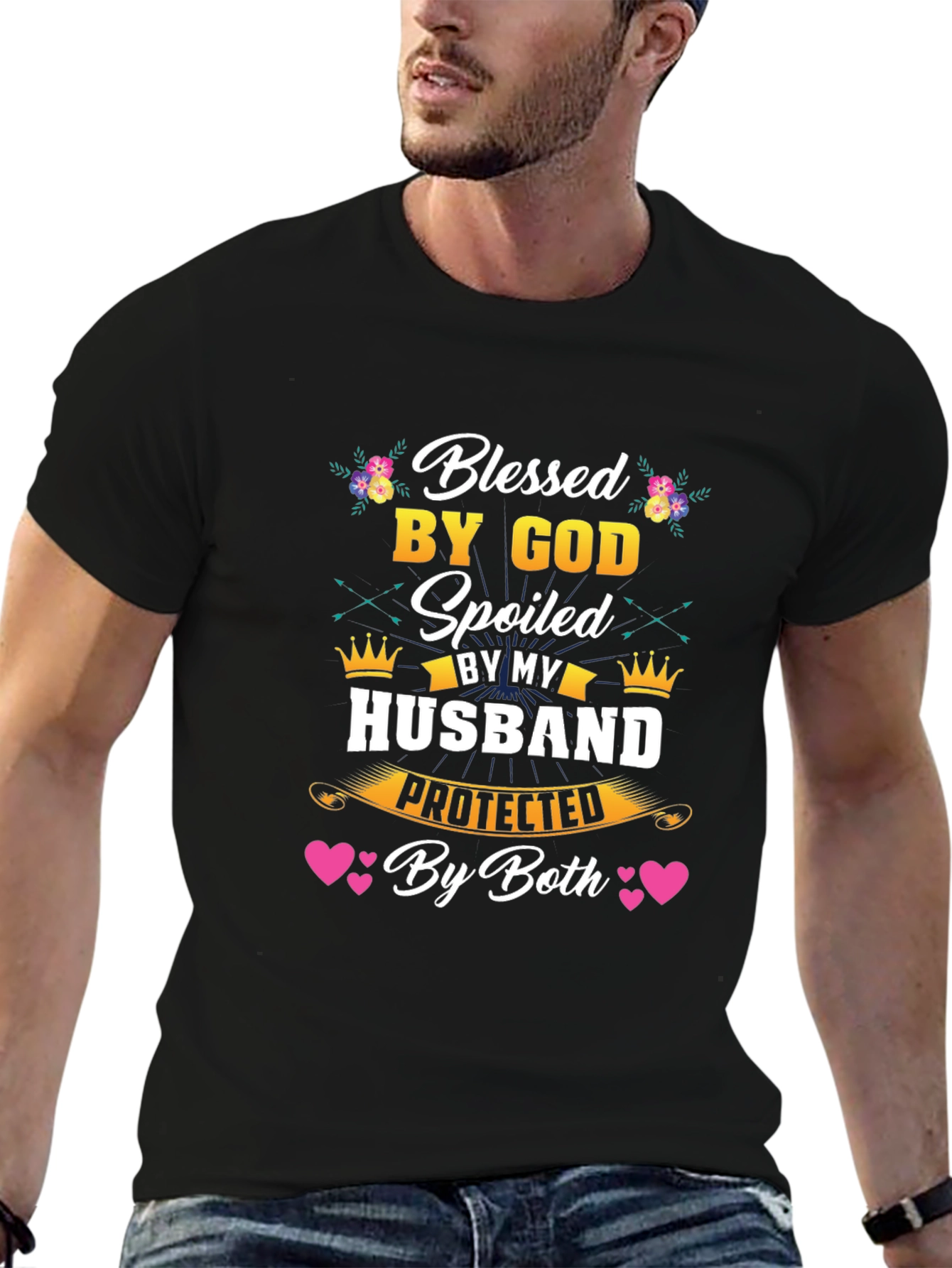 Blessed By God Husband T-Shirt