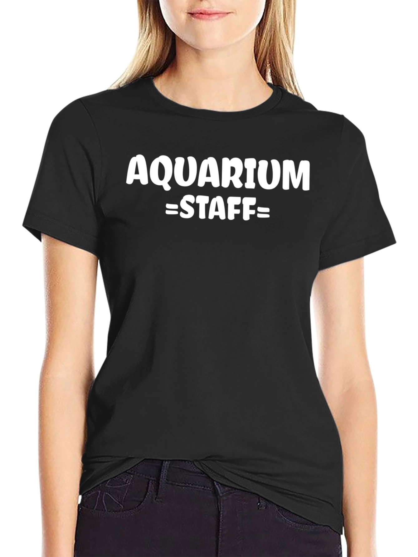Aquarium Staff Black T-Shirt