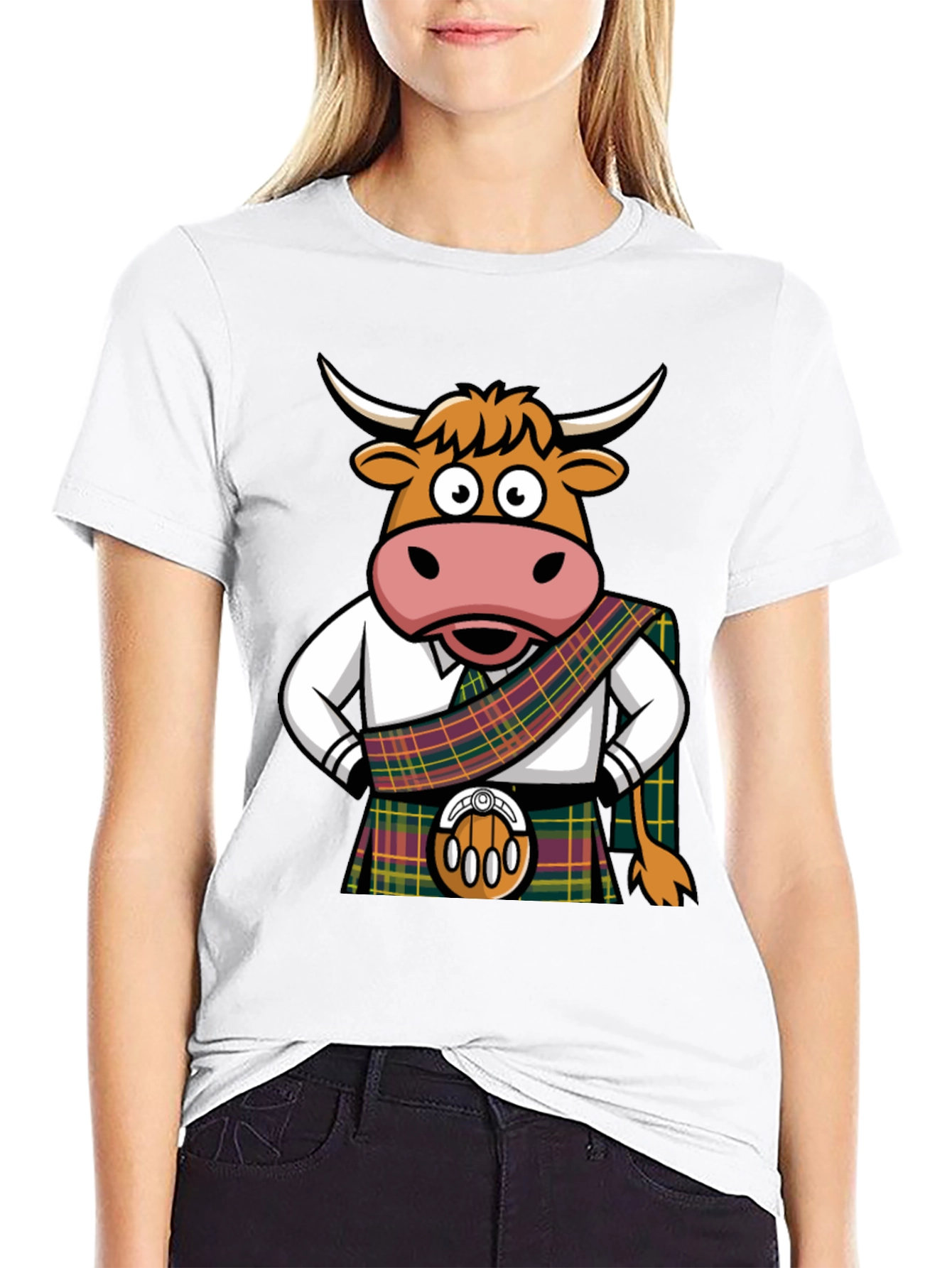Scottish Cow Kilt T-Shirt