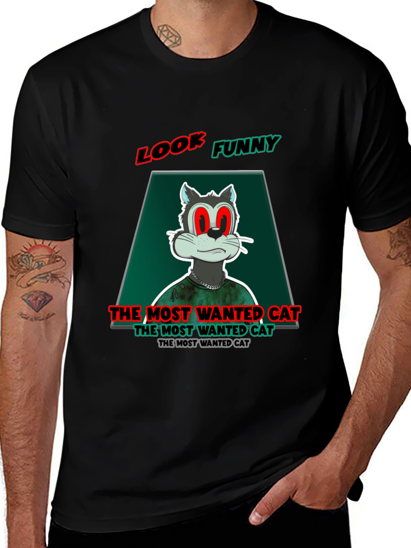 Look Funny Cat T-Shirt