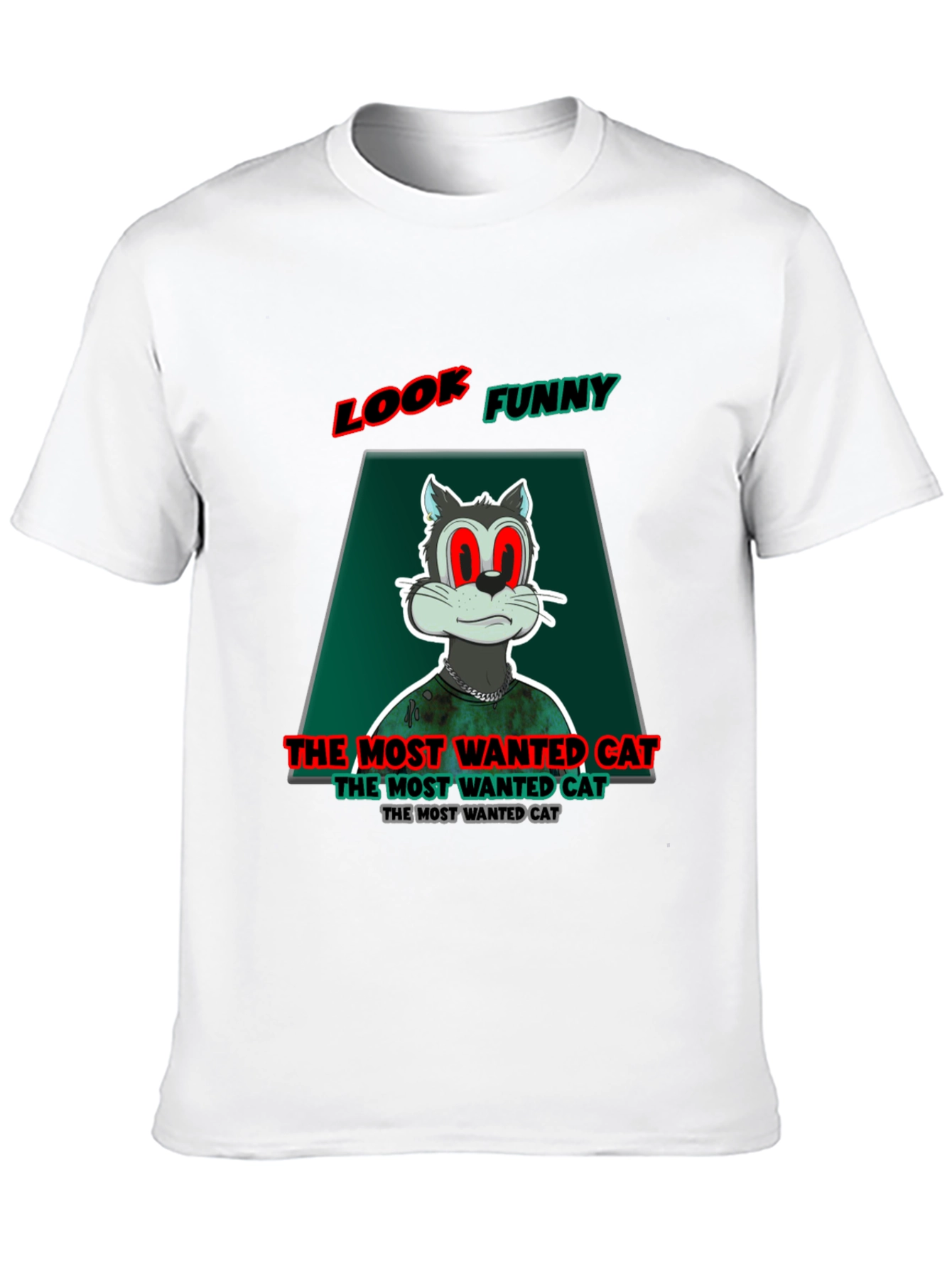 Look Funny Cat T-Shirt
