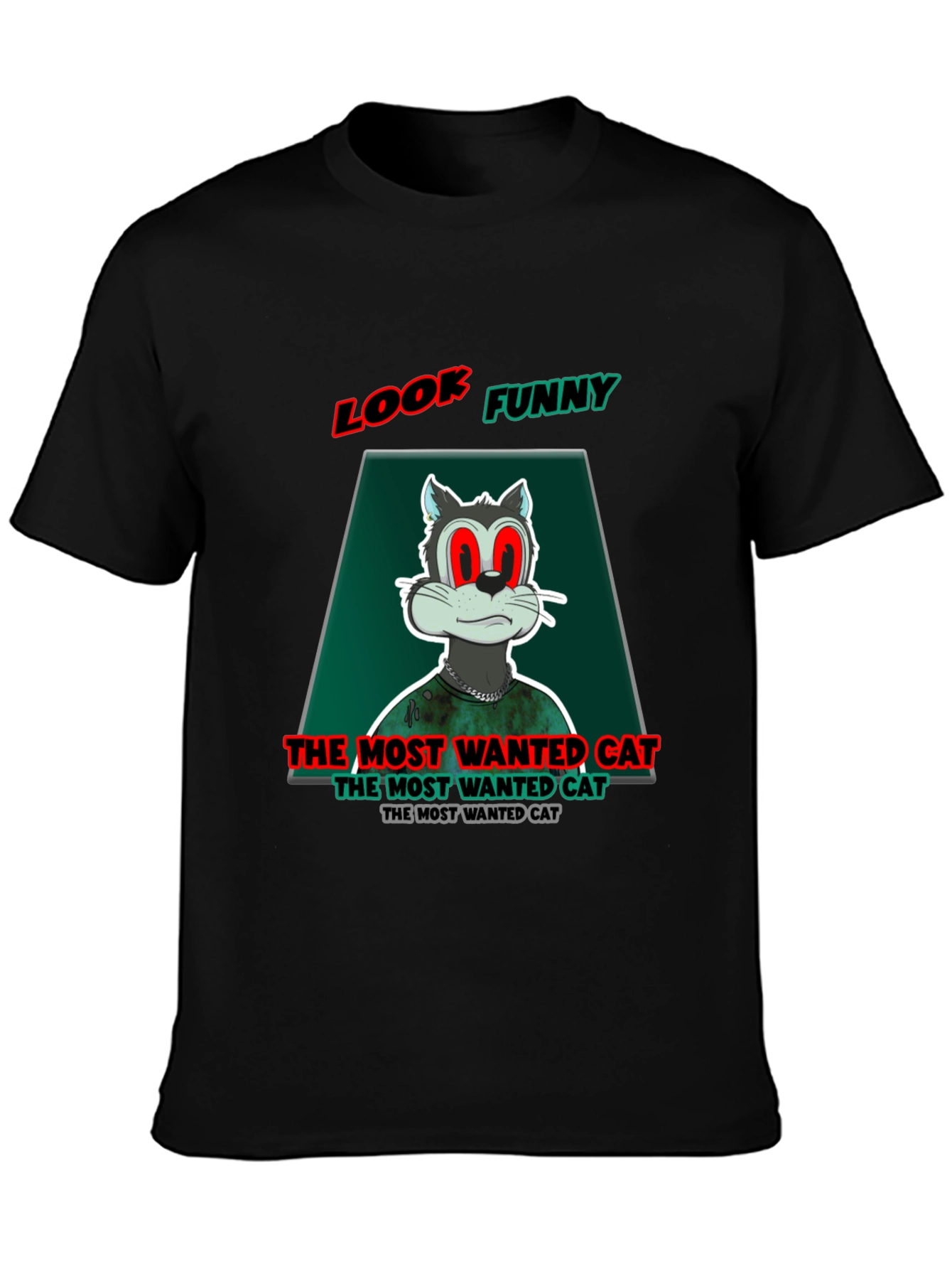 Look Funny Cat T-Shirt