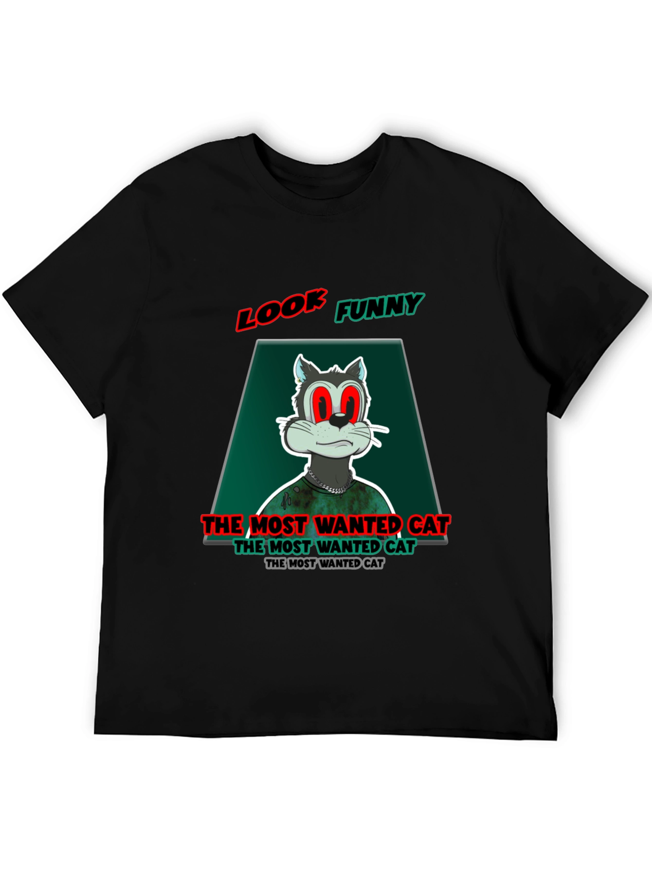 Look Funny Cat T-Shirt
