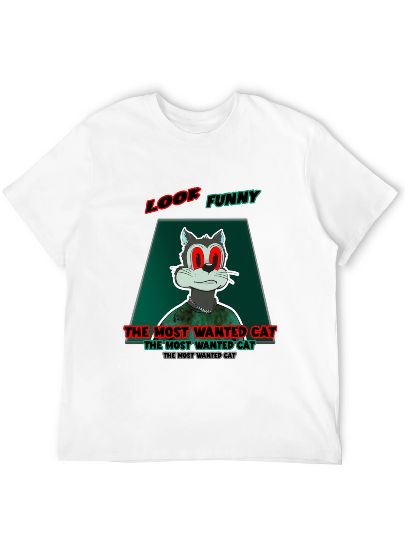Look Funny Cat T-Shirt