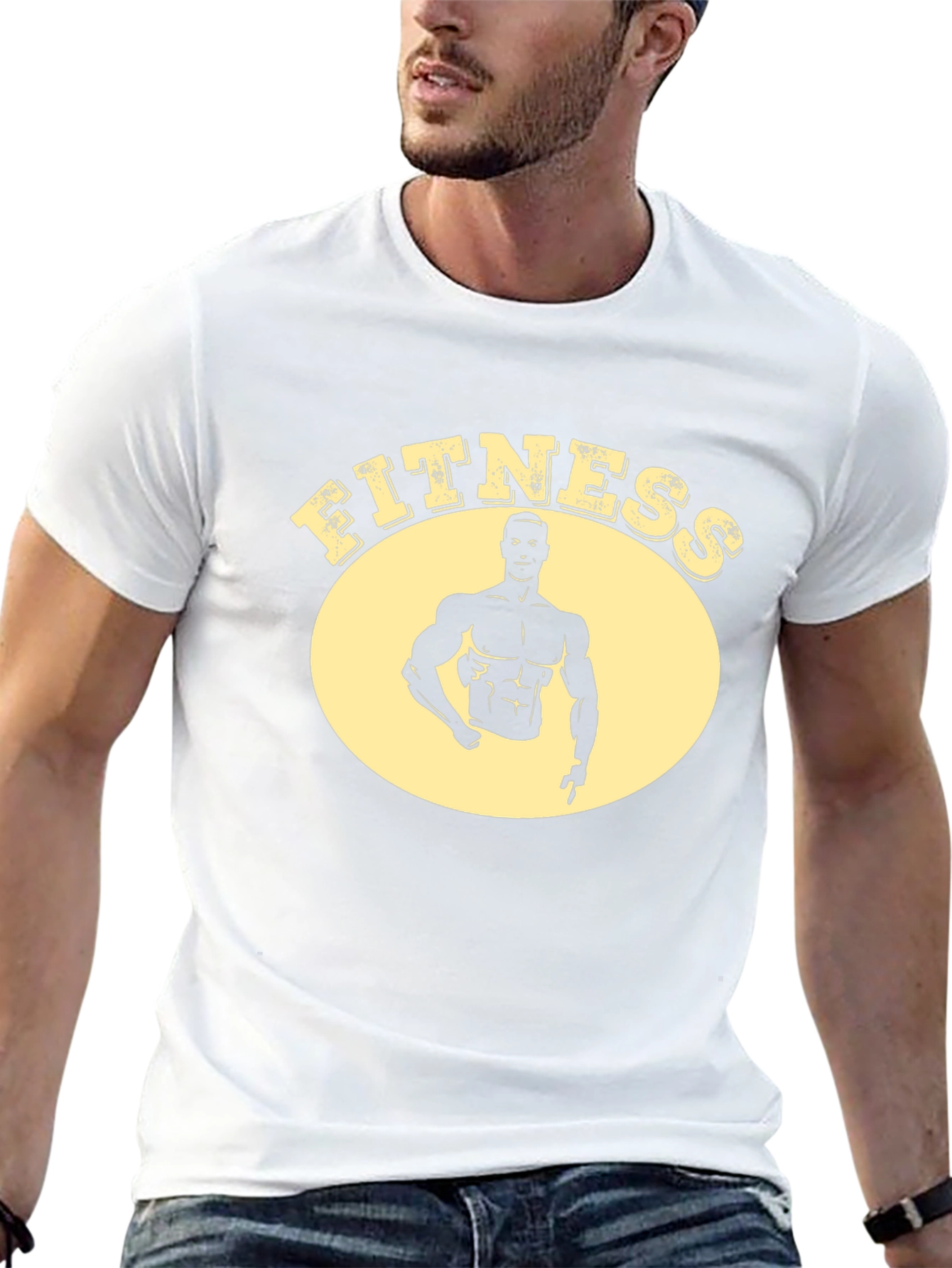 Fitness Graphic Mens Black T-Shirt