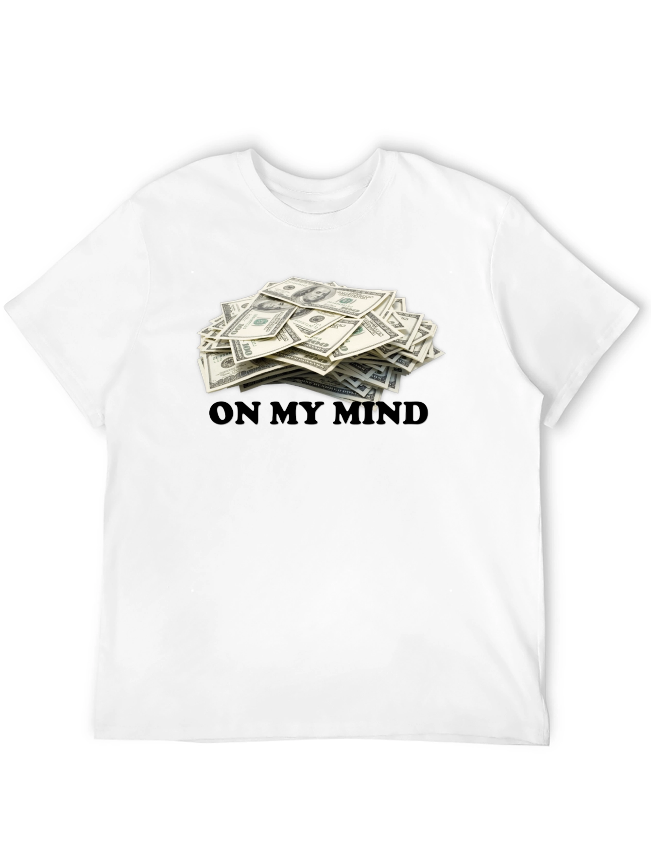 Money On My Mind Black T-Shirt