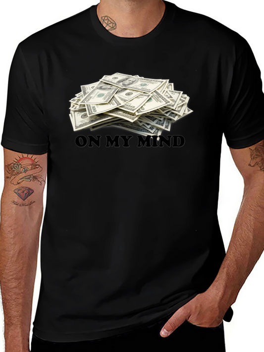 Money On My Mind Black T-Shirt