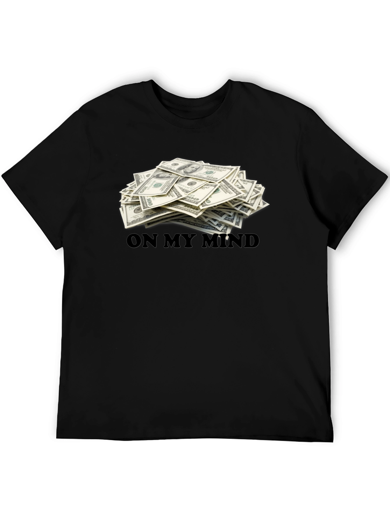Money On My Mind Black T-Shirt