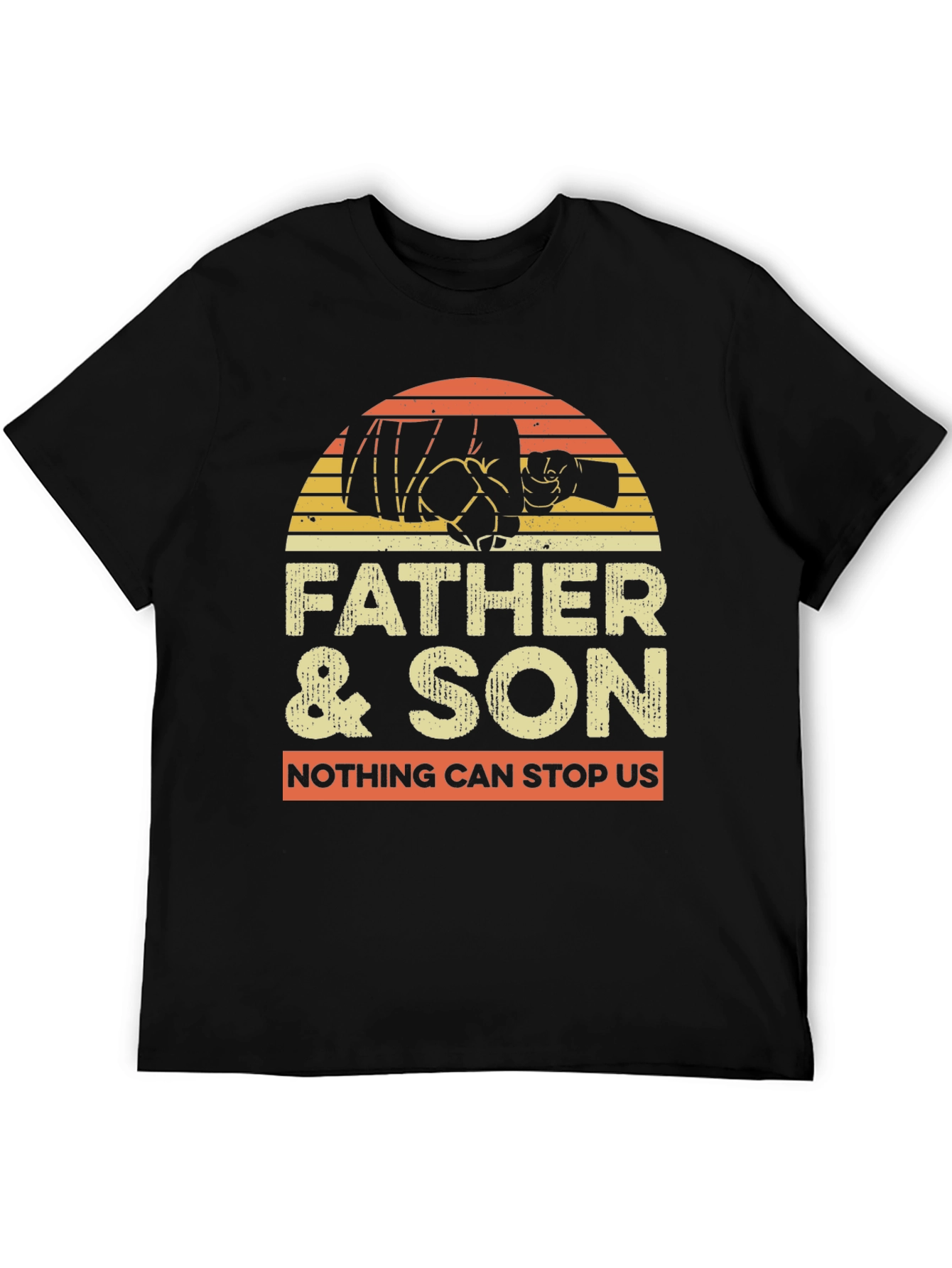 Father & Son Matching Fist Bump Graphic Tee