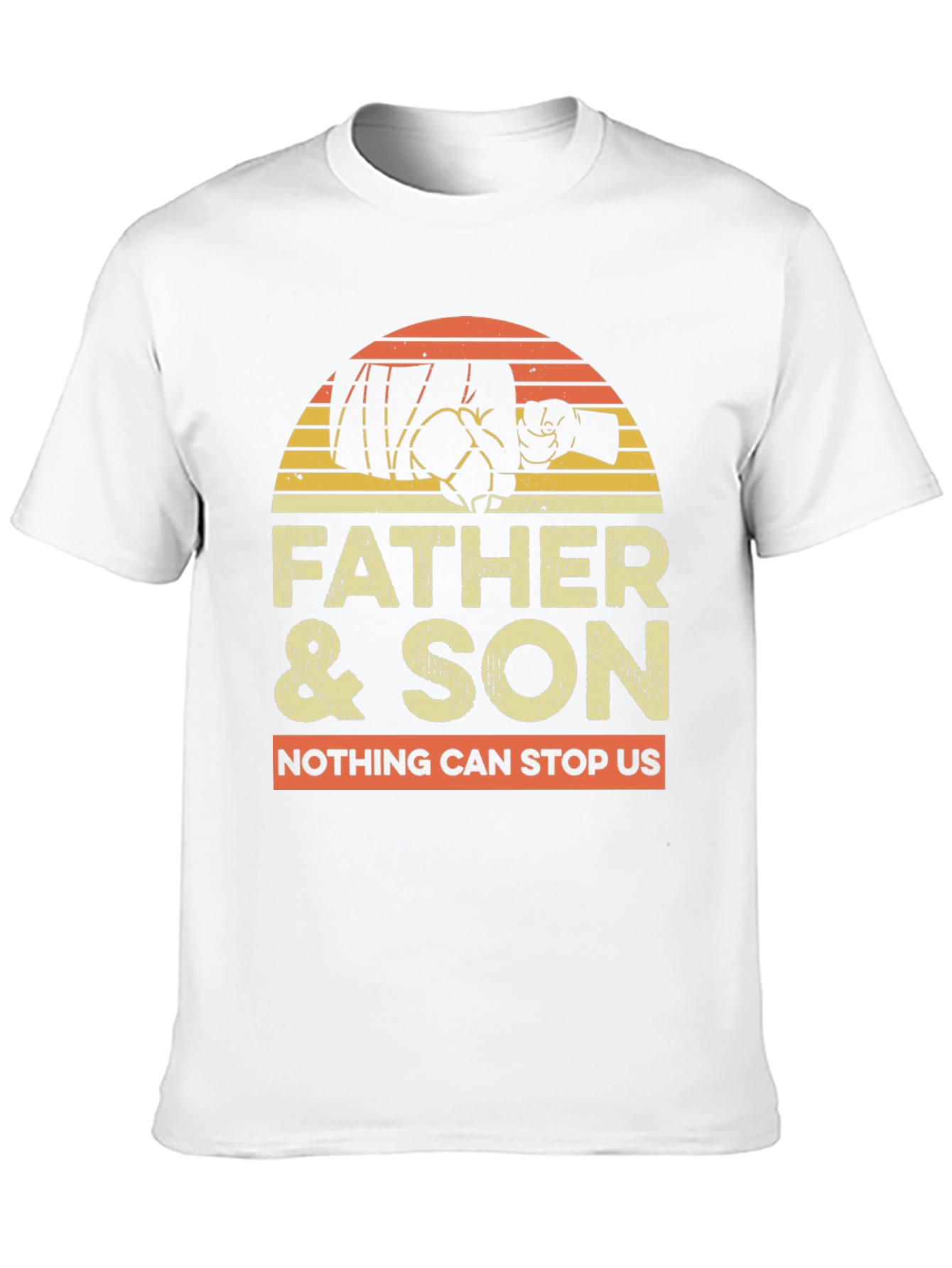 Father & Son Matching Fist Bump Graphic Tee