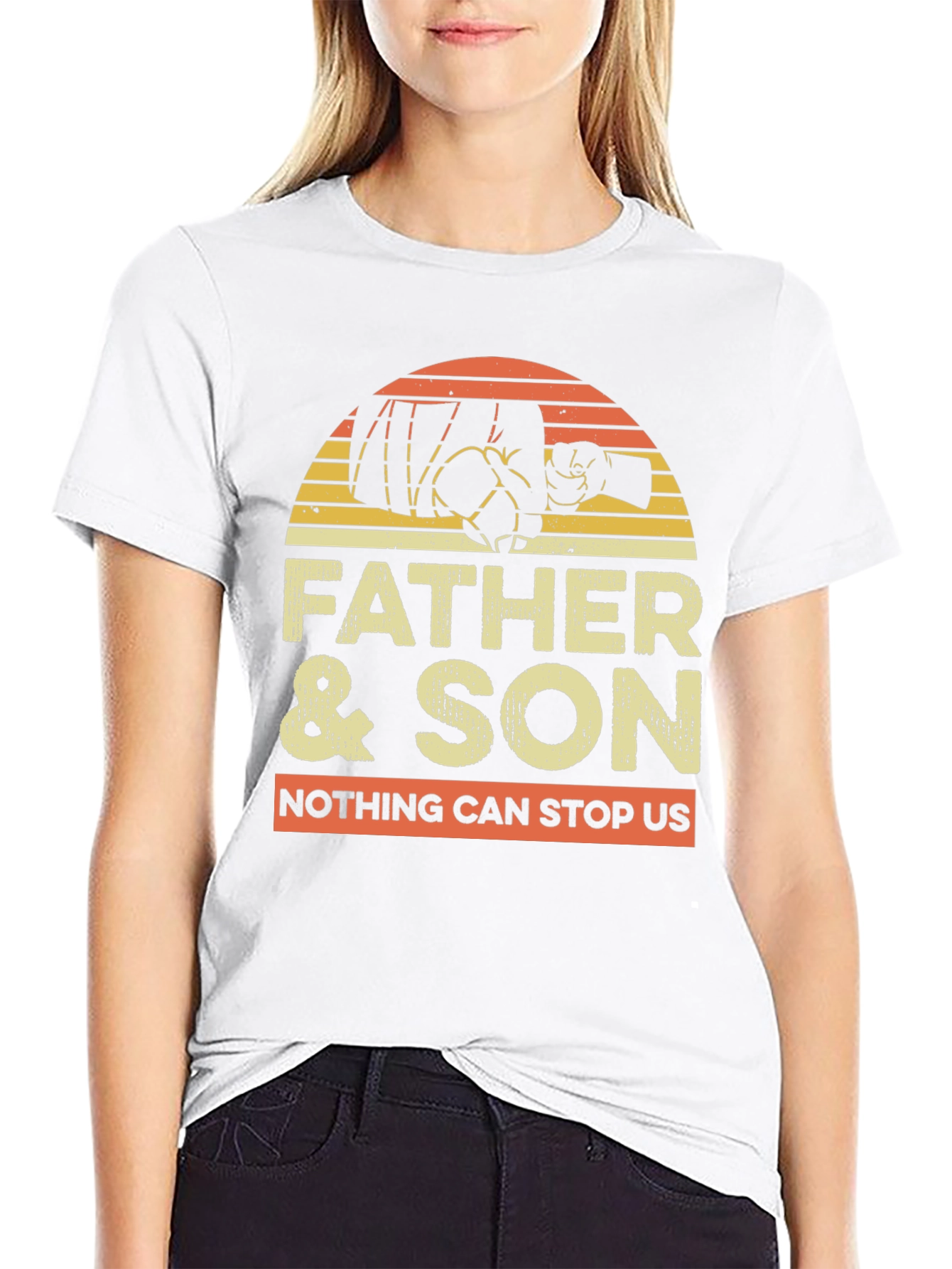 Father & Son Matching Fist Bump Graphic Tee