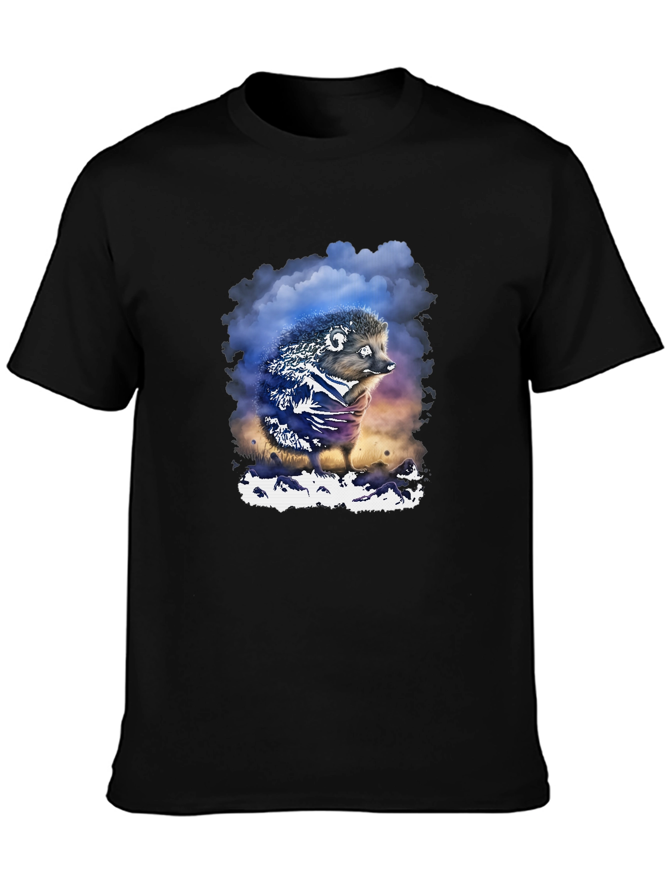 Hedgehog Graphic T-Shirt - Soft Cotton Blend