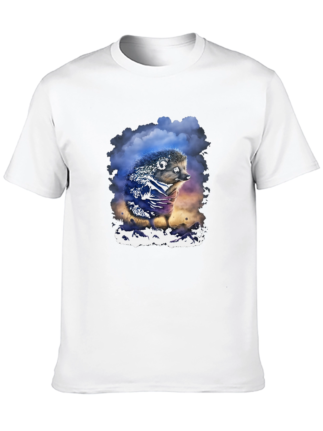Hedgehog Graphic T-Shirt - Soft Cotton Blend