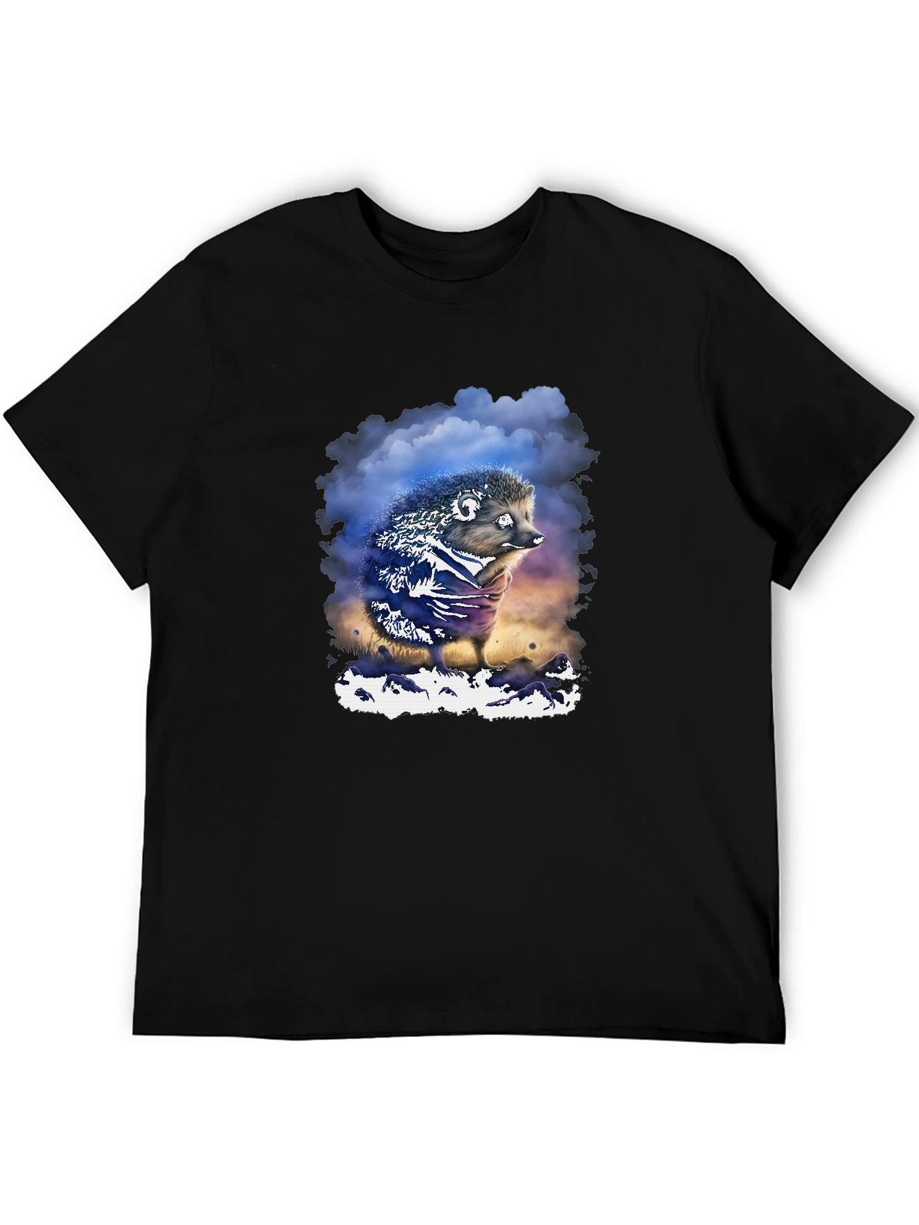 Hedgehog Graphic T-Shirt - Soft Cotton Blend