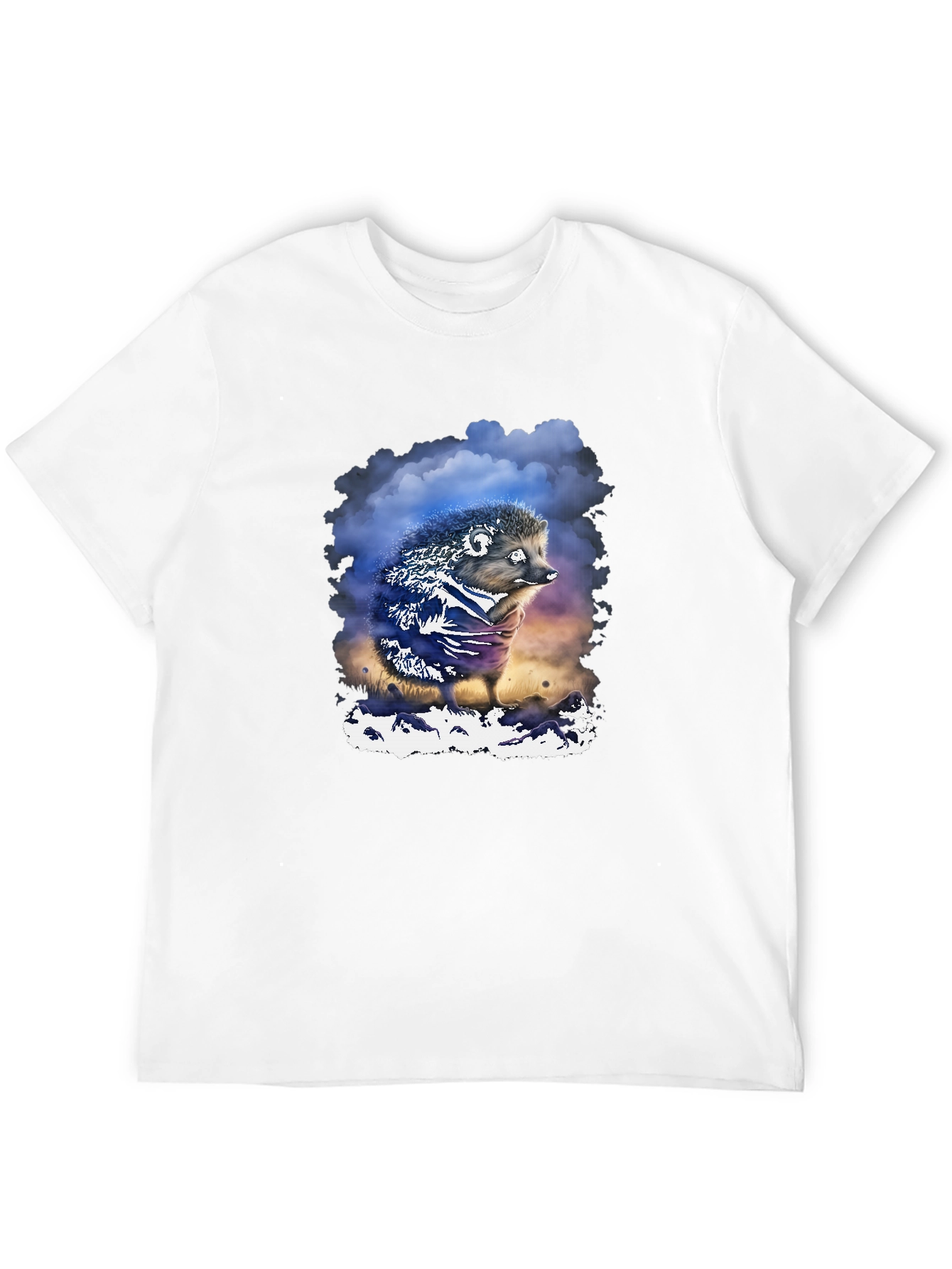 Hedgehog Graphic T-Shirt - Soft Cotton Blend