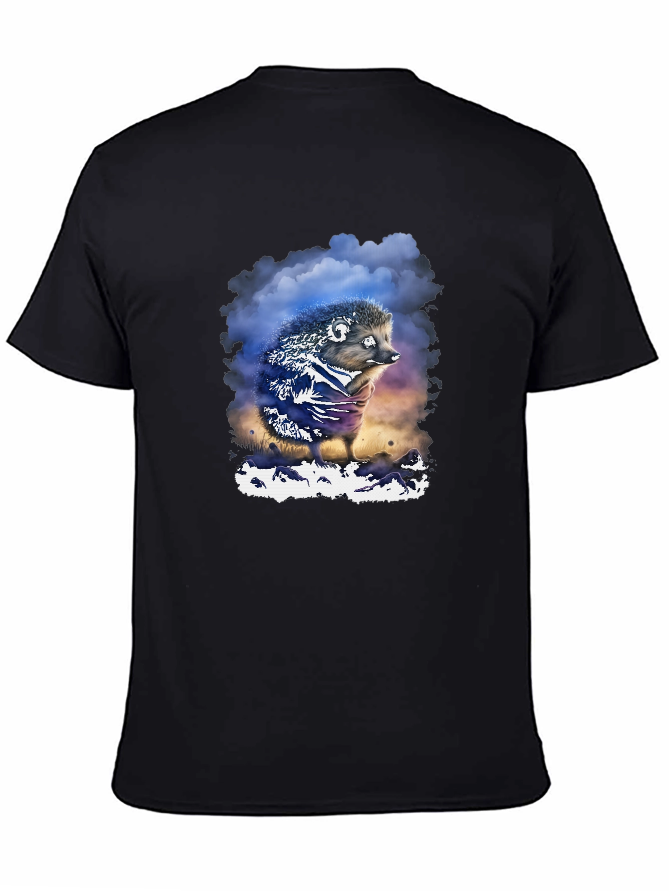 Hedgehog Graphic T-Shirt - Soft Cotton Blend