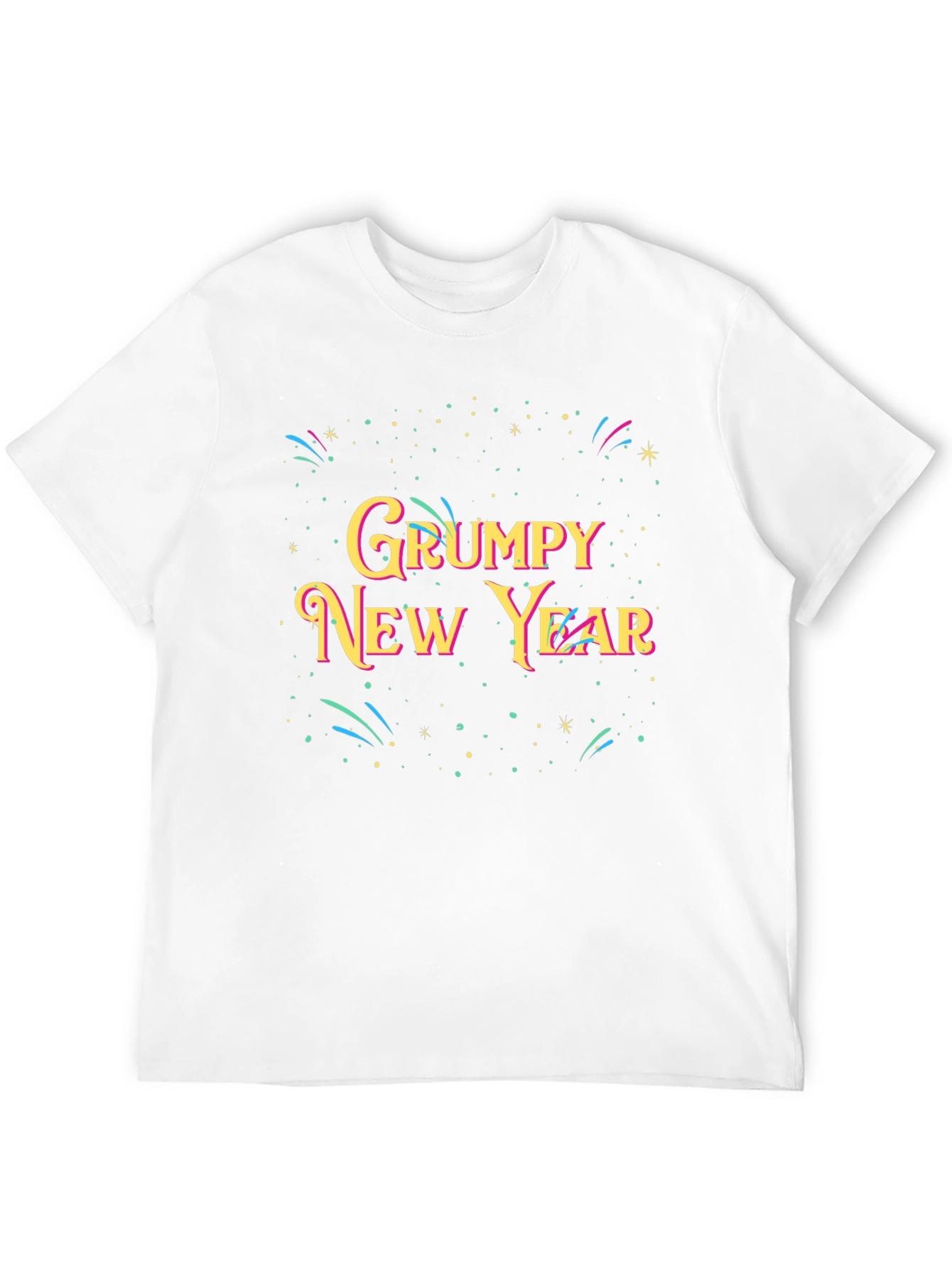 Grumpy New Year T-Shirt - Festive Holiday Tee