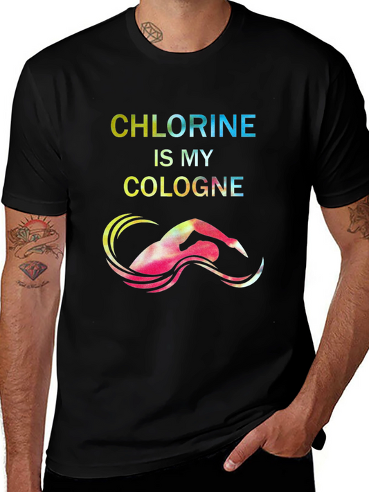 Chlorine is My Cologne Swimmer Graphic Tee