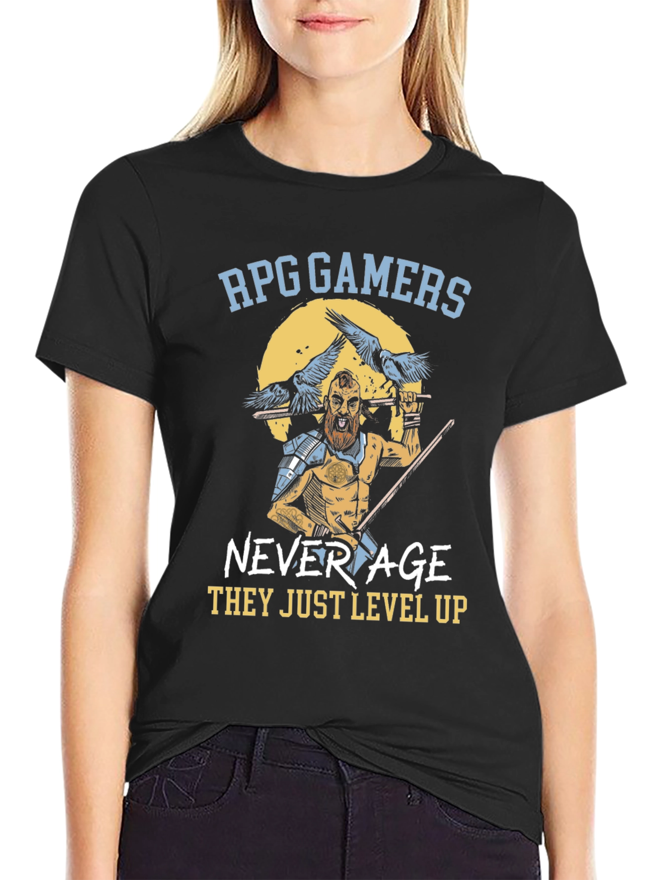 RPG Gamers T-Shirt - Level Up Design