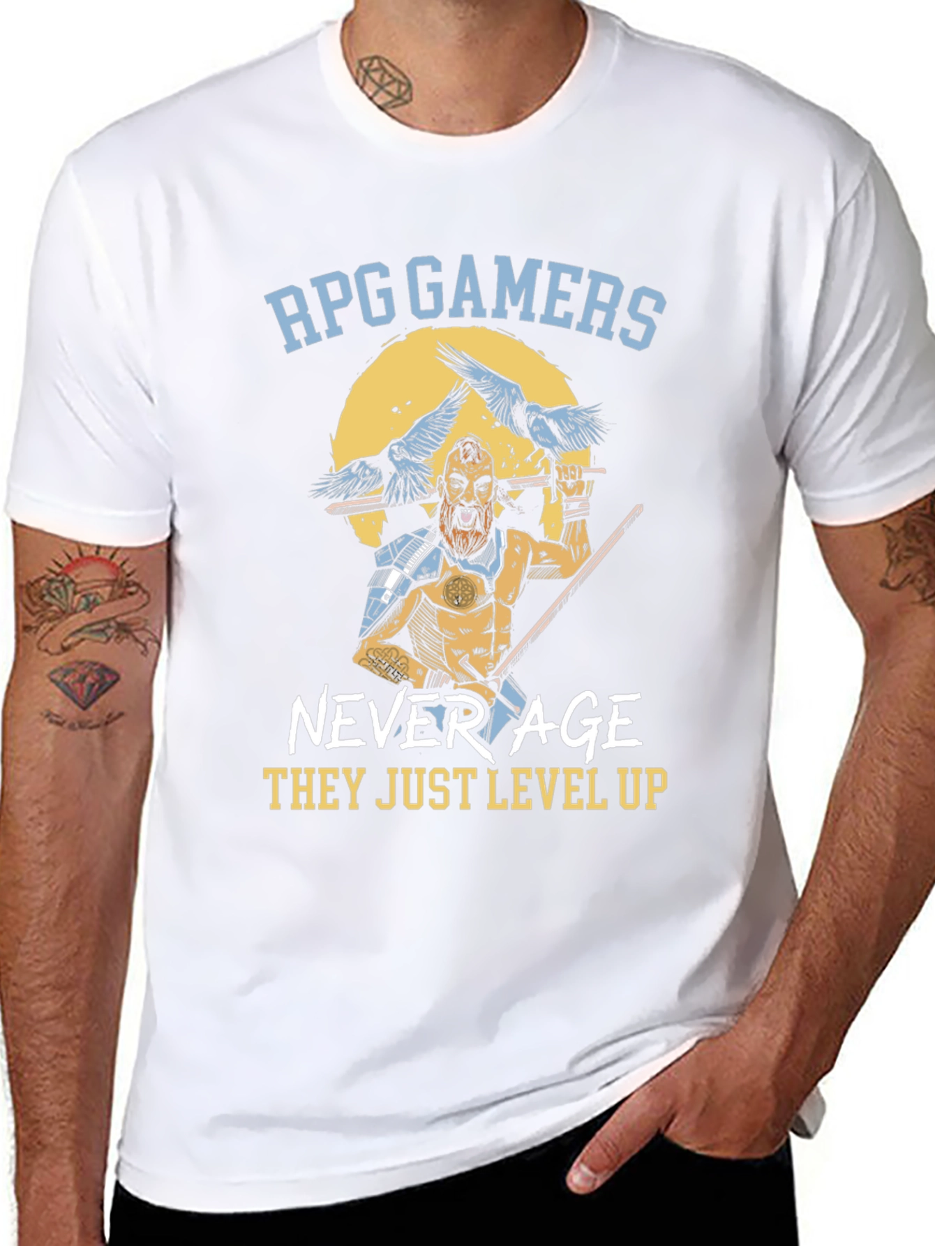 RPG Gamers T-Shirt - Level Up Design