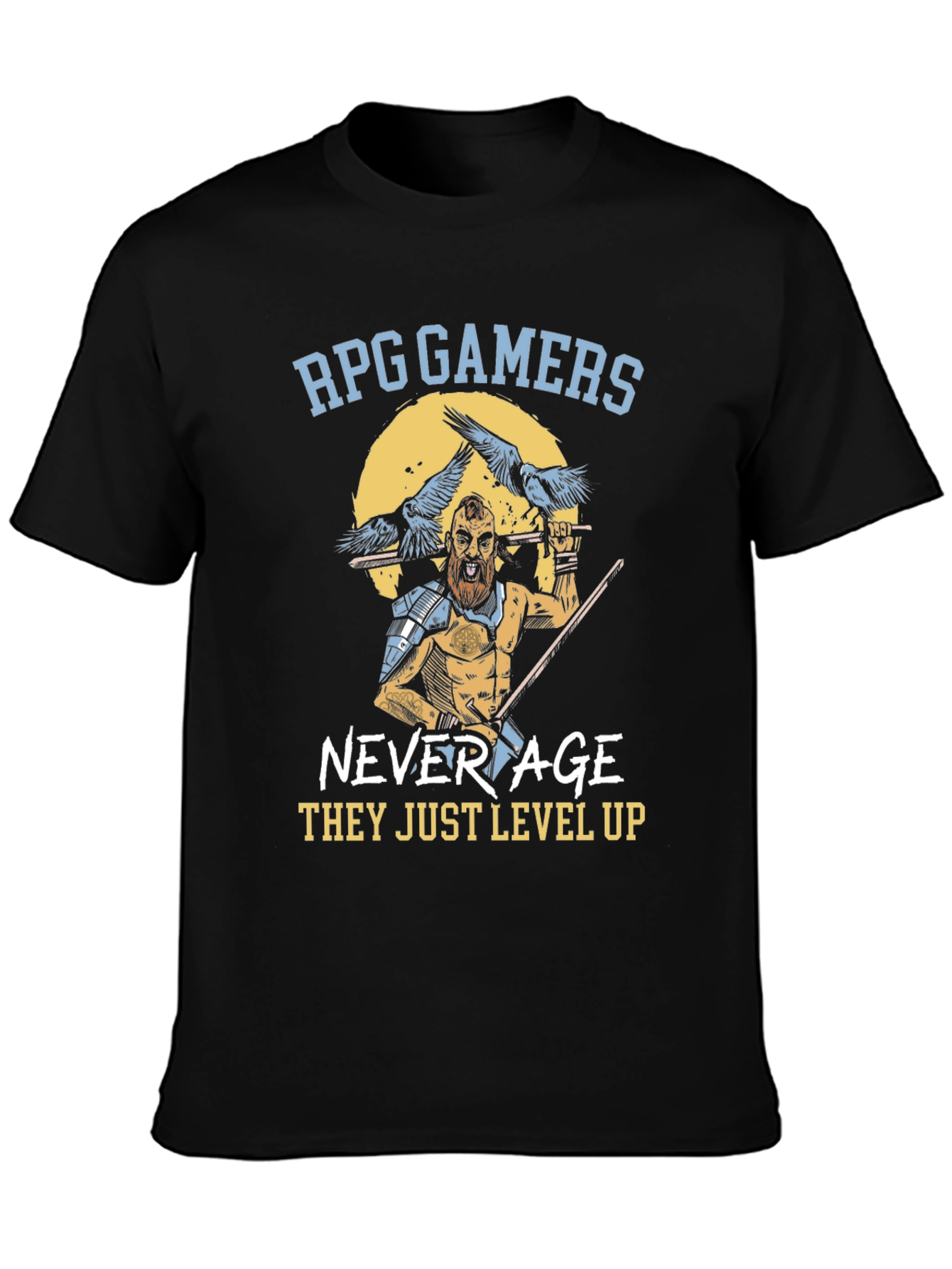 RPG Gamers T-Shirt - Level Up Design