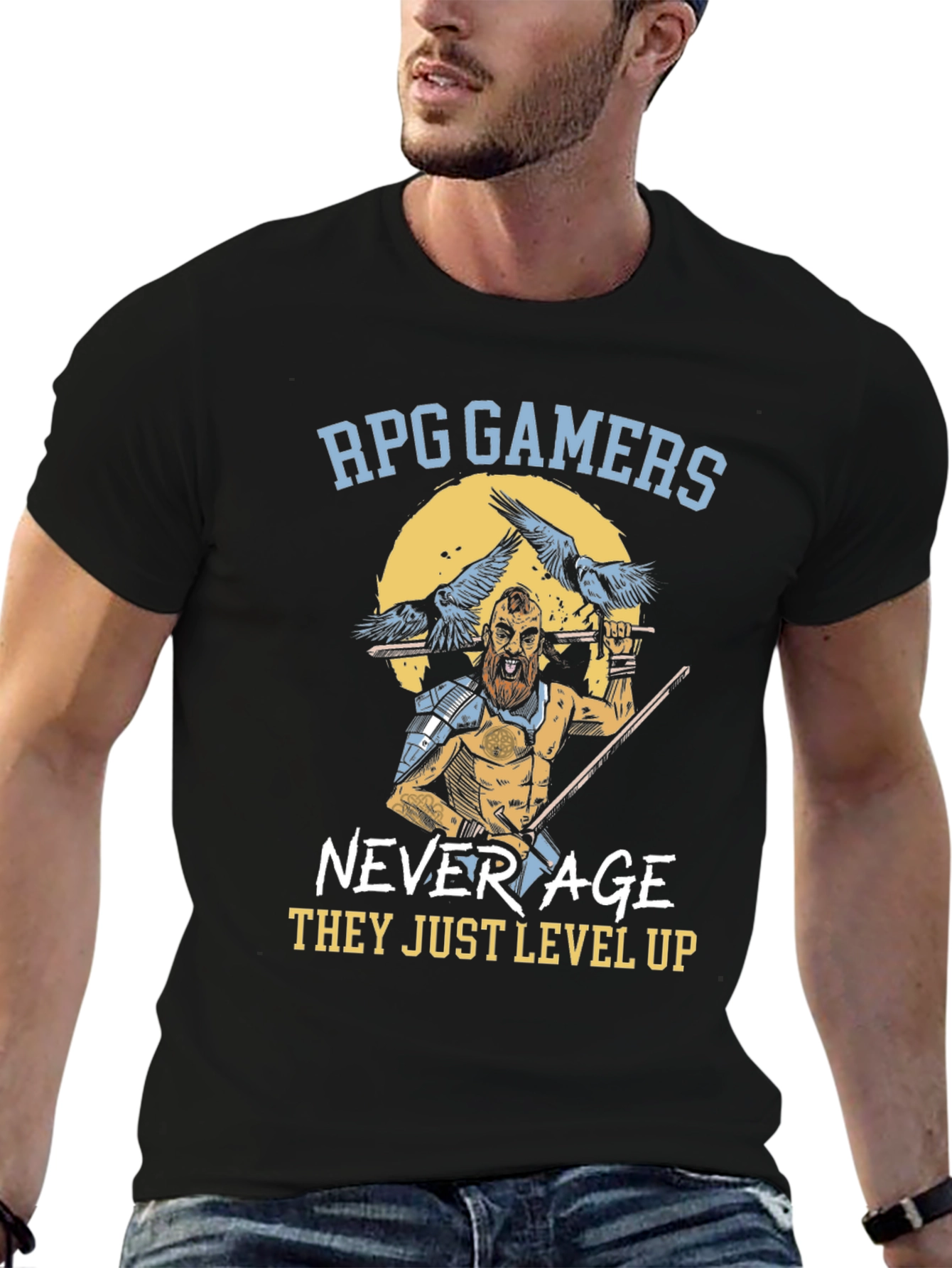 RPG Gamers T-Shirt - Level Up Design